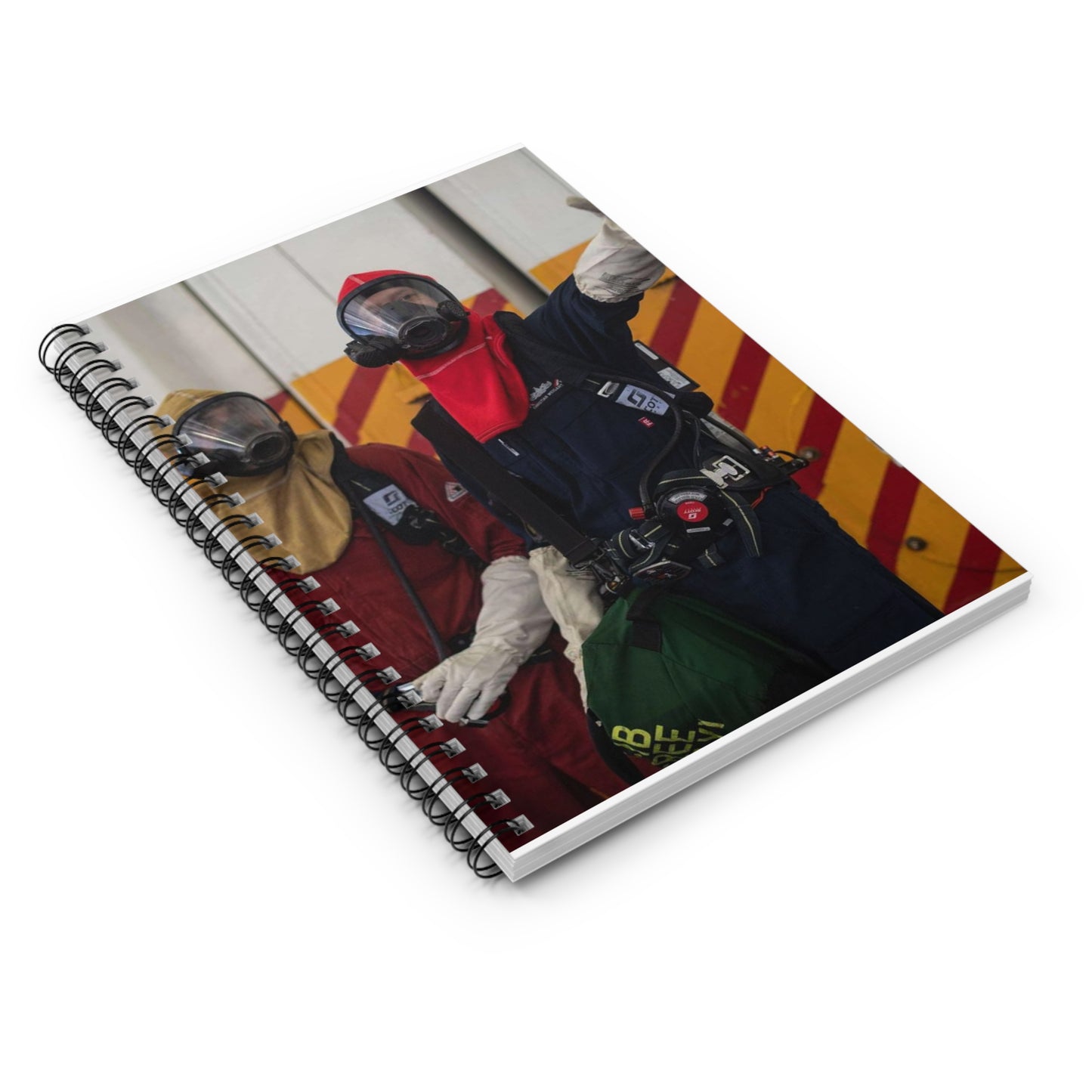 U.S. Navy Damage Controlman 2nd Class Christian Weigart, Spiral Bound Ruled Notebook with Printed Cover