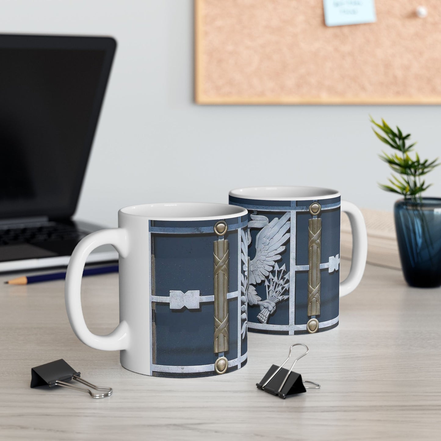 Door detail, Robert J. Nealon Federal Building and U.S. Courthouse, Scranton, Pennsylvania Beautiful Novelty Ceramic Coffee Mug 11oz