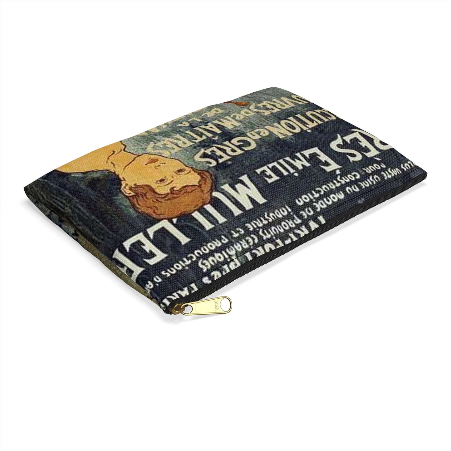 Affiche pour la "Grande Tuilerie d'Ivry" (Usine Émile Muller). Large Organizer Pouch with Black Zipper