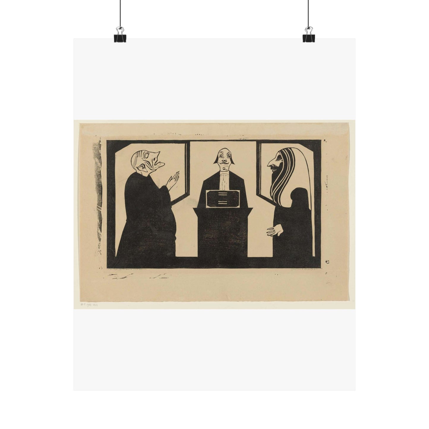 Samuel Jessurun de Mesquita - Entre ces trois mon coeur balance High Quality Matte Wall Art Poster for Home, Office, Classroom