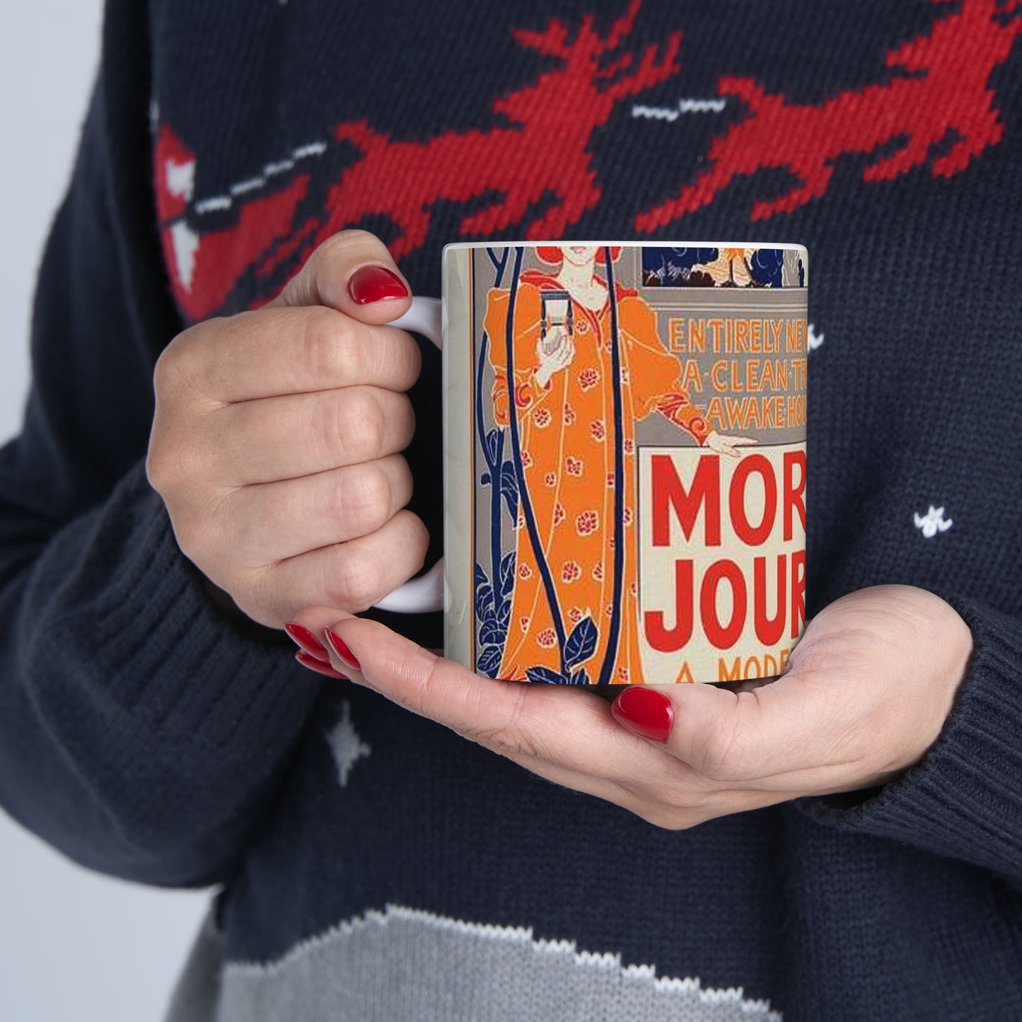 Louis Rhead - Affiche américaine pour le "Morning Journal". Beautiful Novelty Ceramic Coffee Mug 11oz