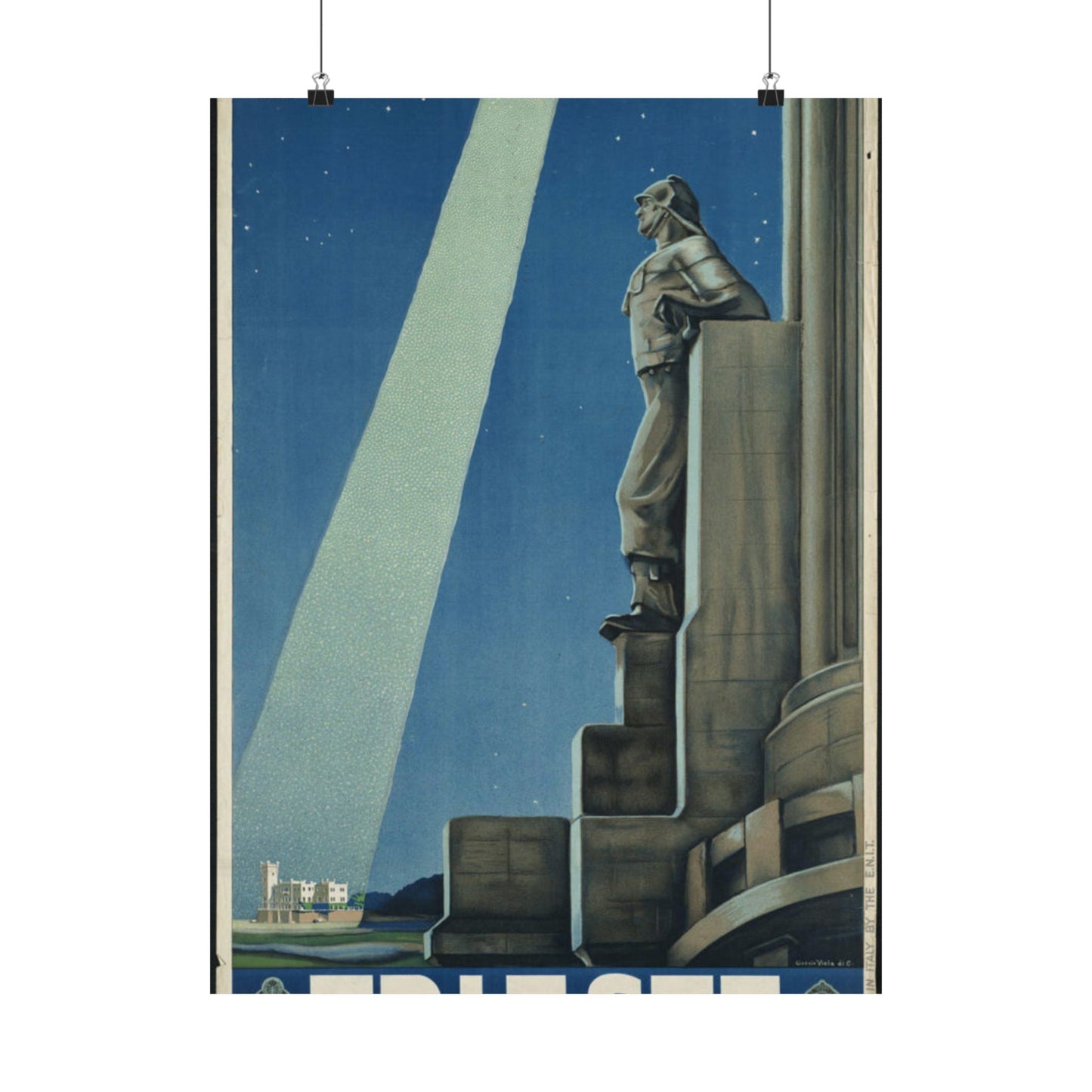 Trieste. Vintage Travel Posters, 1920s-1930s High Quality Matte Wall Art Poster for Home, Office, Classroom