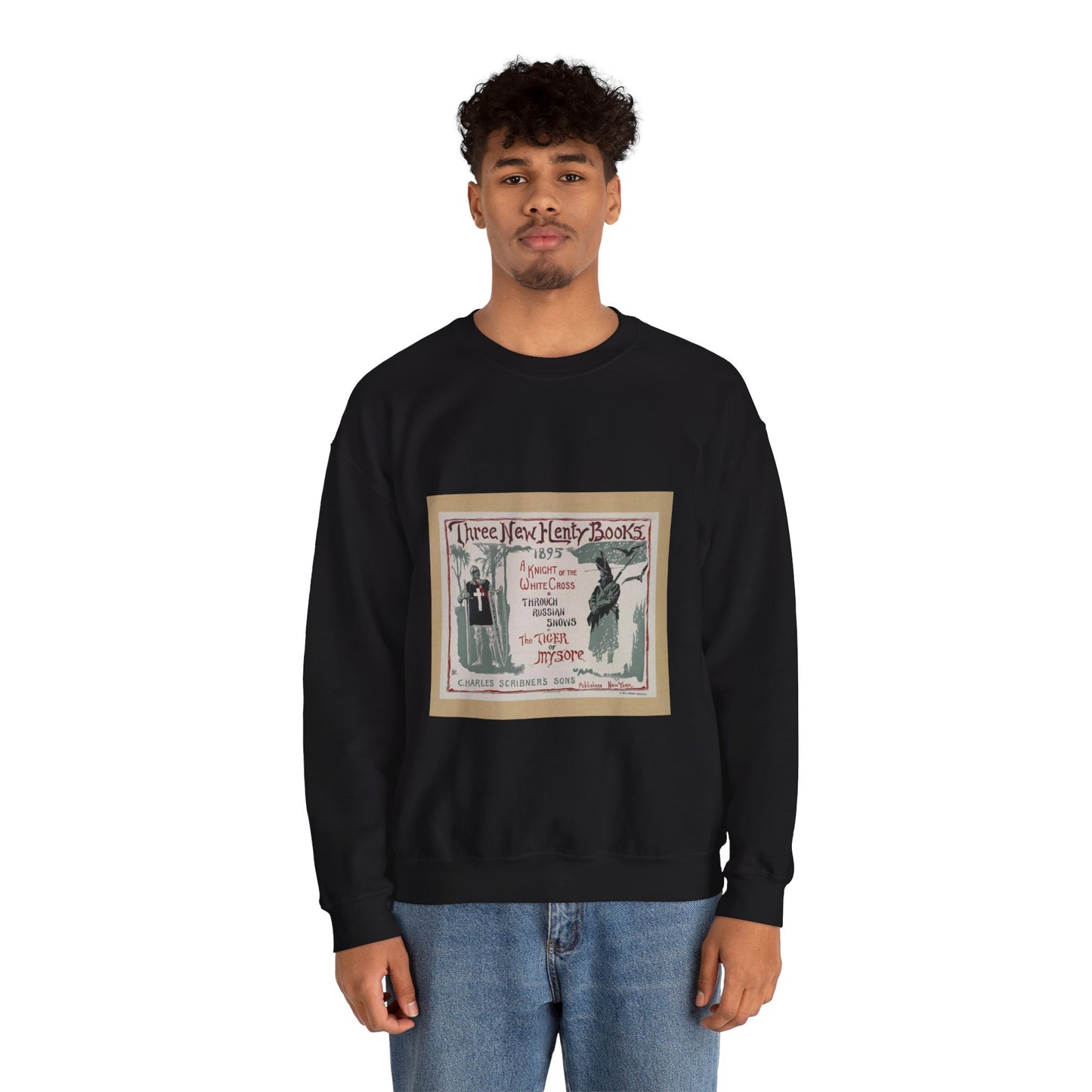Three new Henty books., Art Nouveau Poster Black Heavy Blend Adult Crew Neck SweatShirt