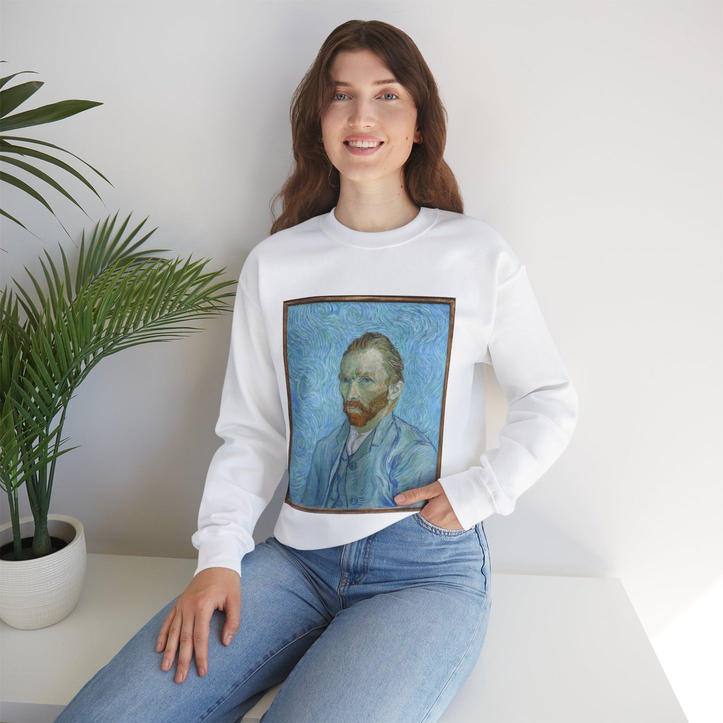 EPO 0996 wiki - A painting of a man with a beard White Heavy Blend Adult Crew Neck SweatShirt