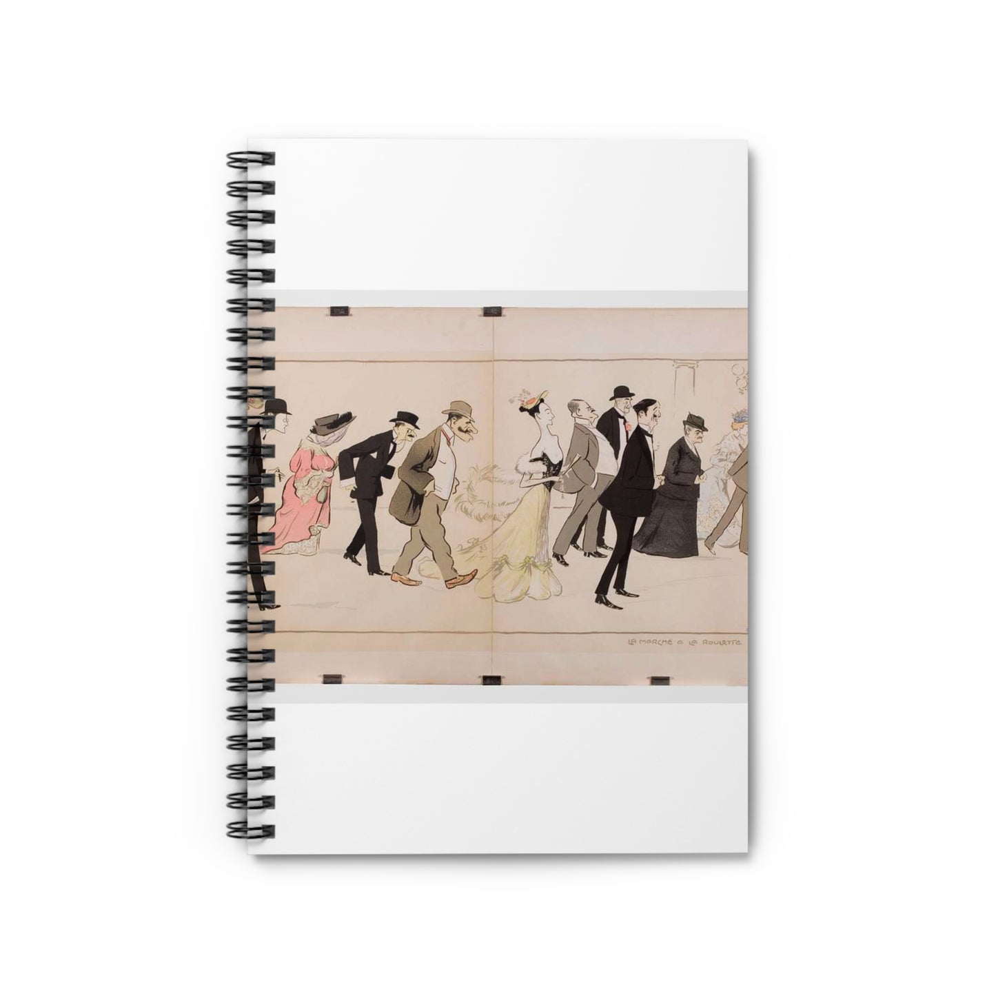 Sem - Album Monte Carlo : La Marche à la Roulette-Atrium Spiral Bound Ruled Notebook with Printed Cover