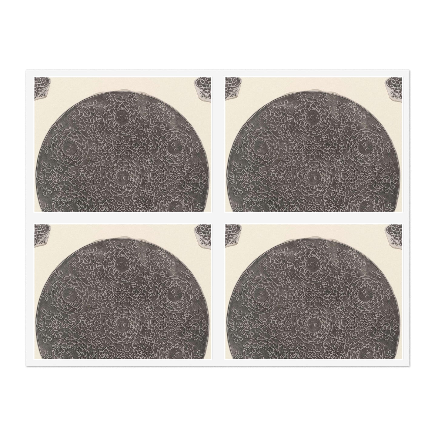 Leonardo da Vinci - Fourth Knot Laminated UV Protective Vinyl Stickers