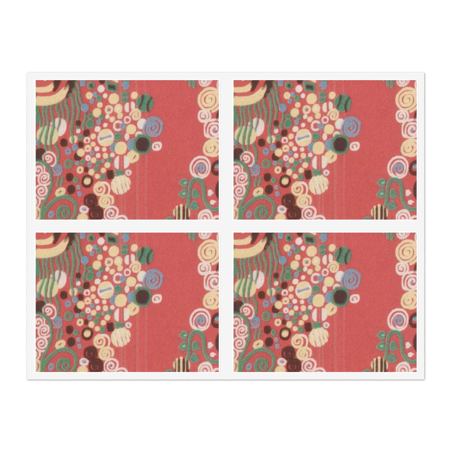 Textile sample - Public domain dedication museum photo Laminated UV Protective Vinyl Stickers