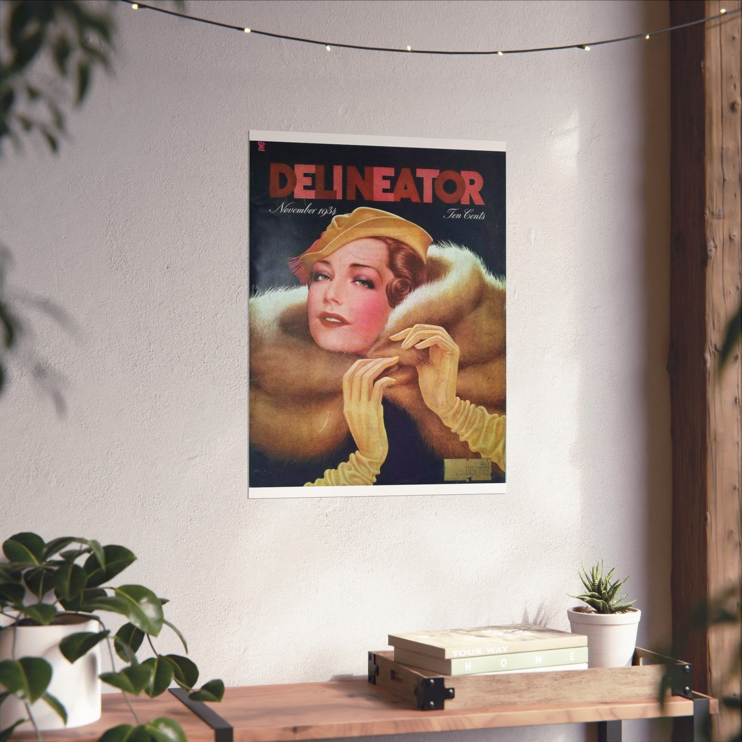 Delineator 1934-11 - Art Deco public domain image High Quality Matte Wall Art Poster for Home, Office, Classroom