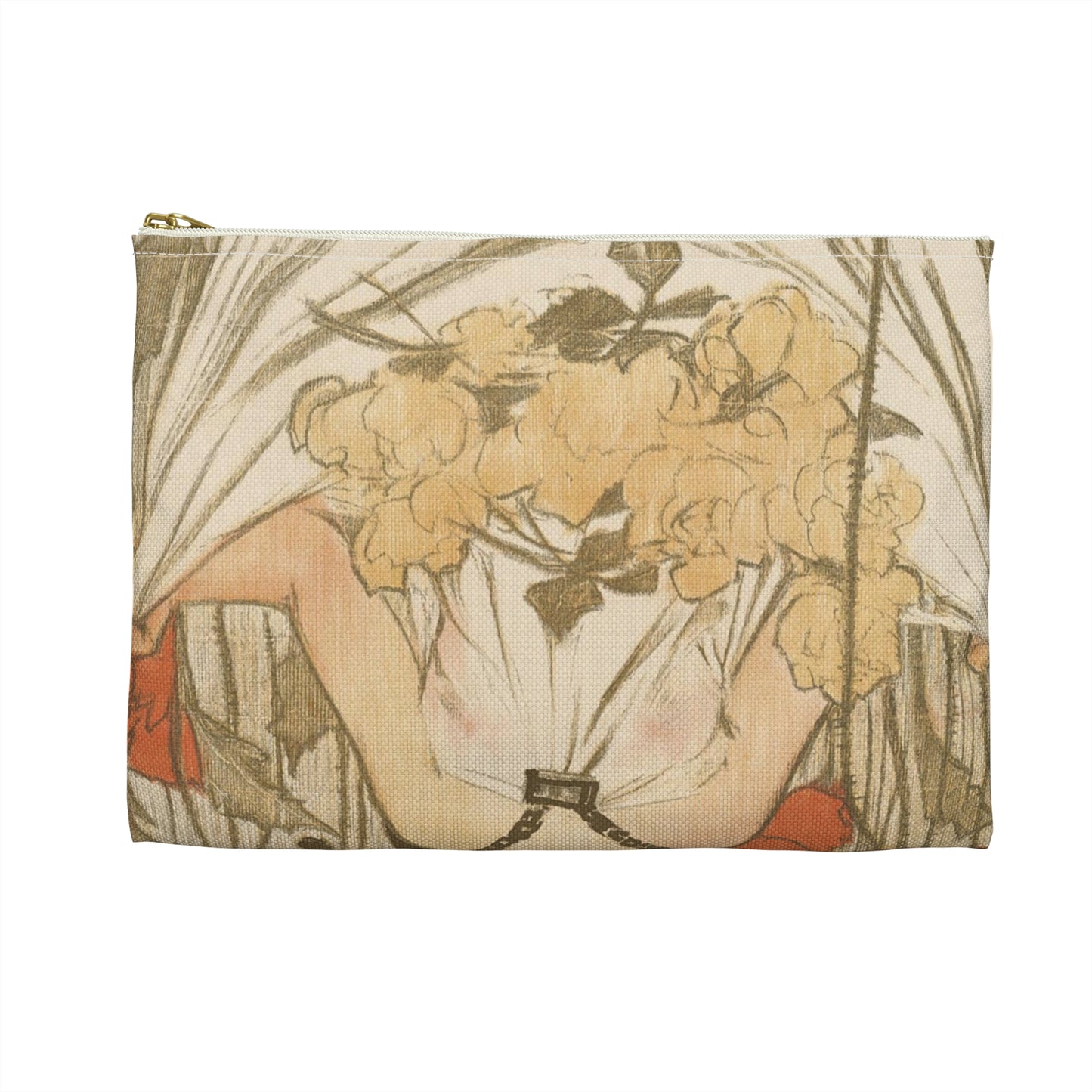 The century, August, midsummer holiday number Large Organizer Pouch with Black Zipper
