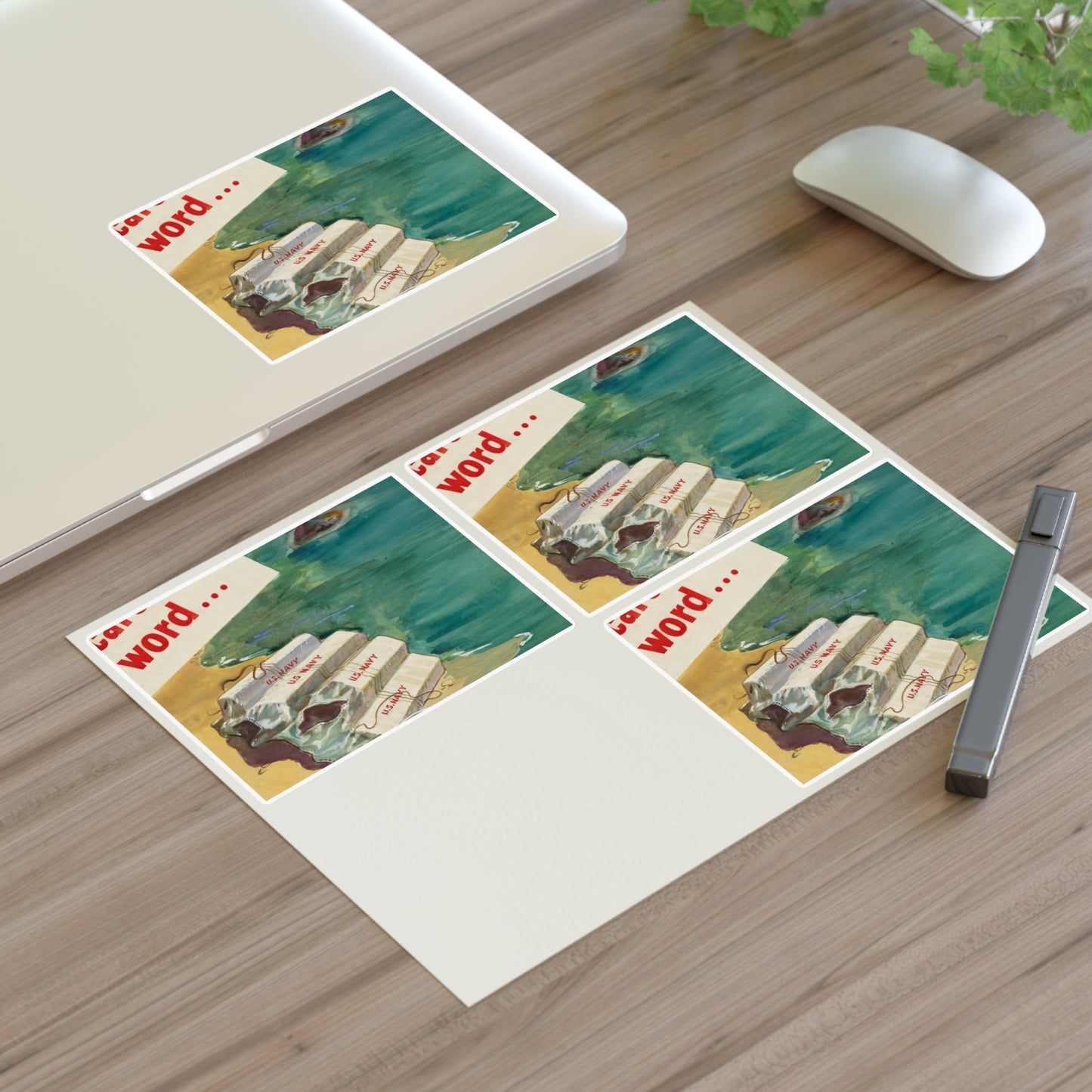 A Careless Word... Another Loss Laminated UV Protective Vinyl Stickers