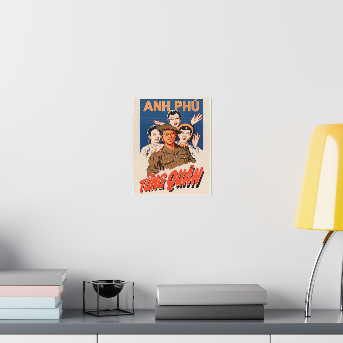 Viet Poster #5, Cold War American Propaganda poster High Quality Matte Wall Art Poster for Home, Office, Classroom