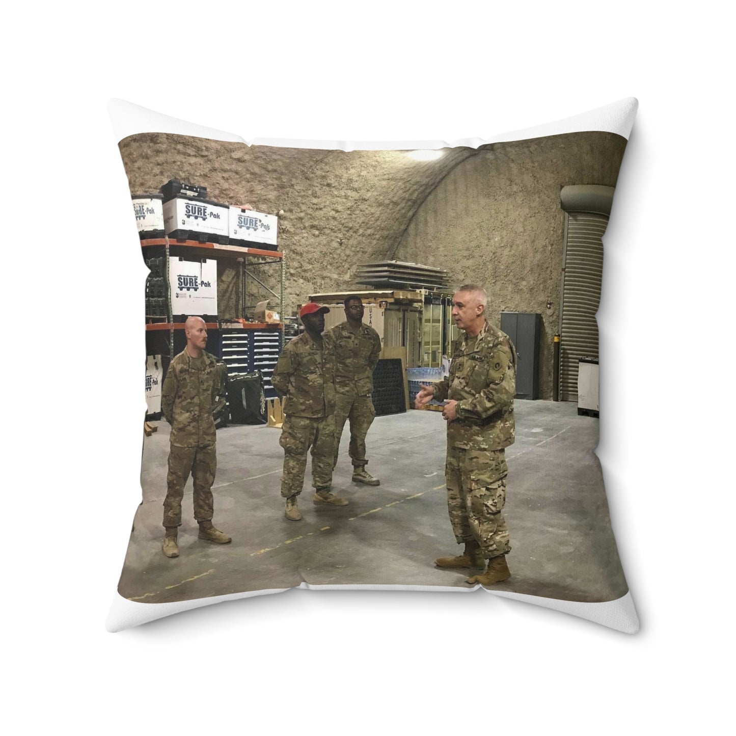 Maj. Gen. John P. Sullivan, commanding general of the Decorative Accent Square Pillow