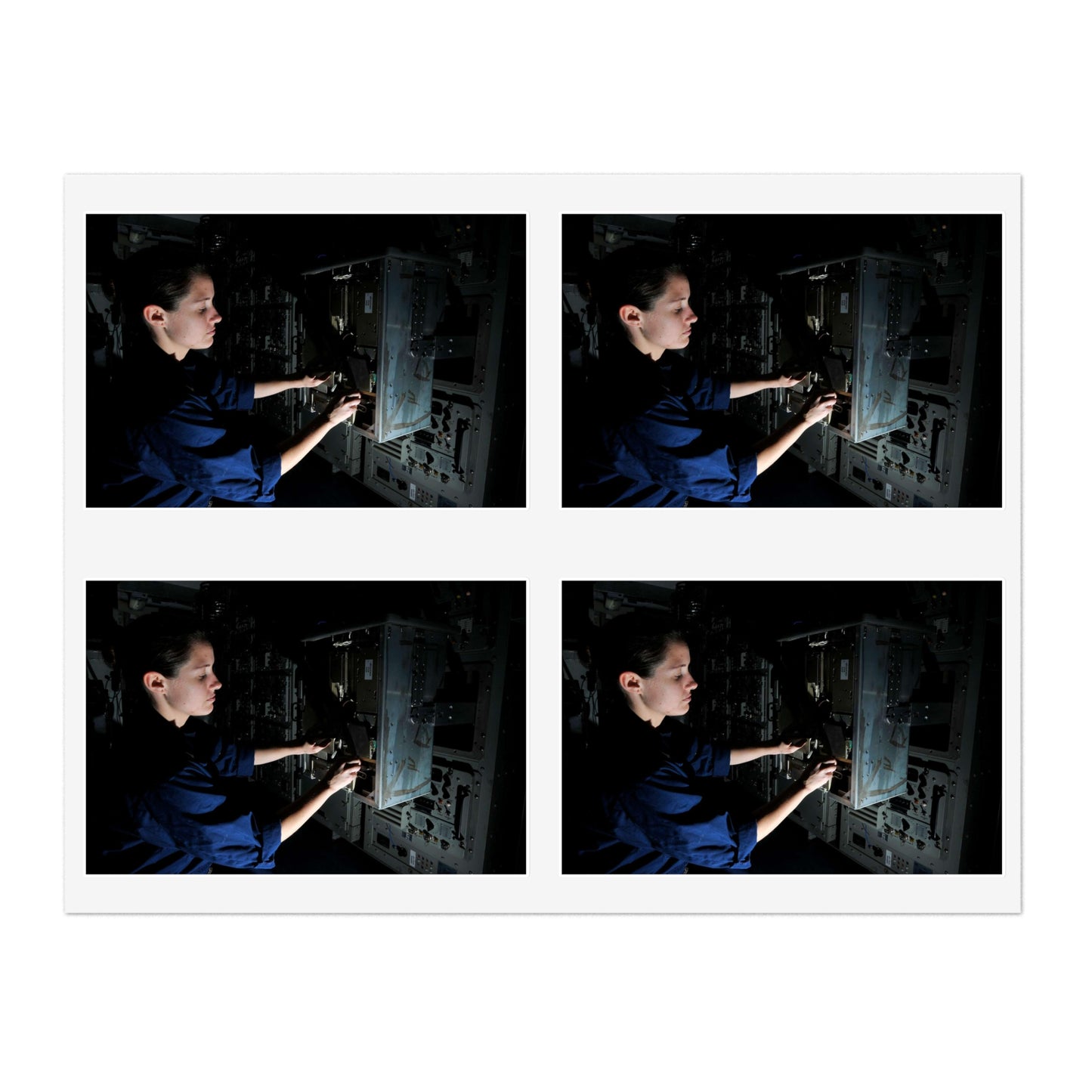 U.S. Navy Electronics Technician 3rd Class Kelly Hall Laminated UV Protective Vinyl Stickers