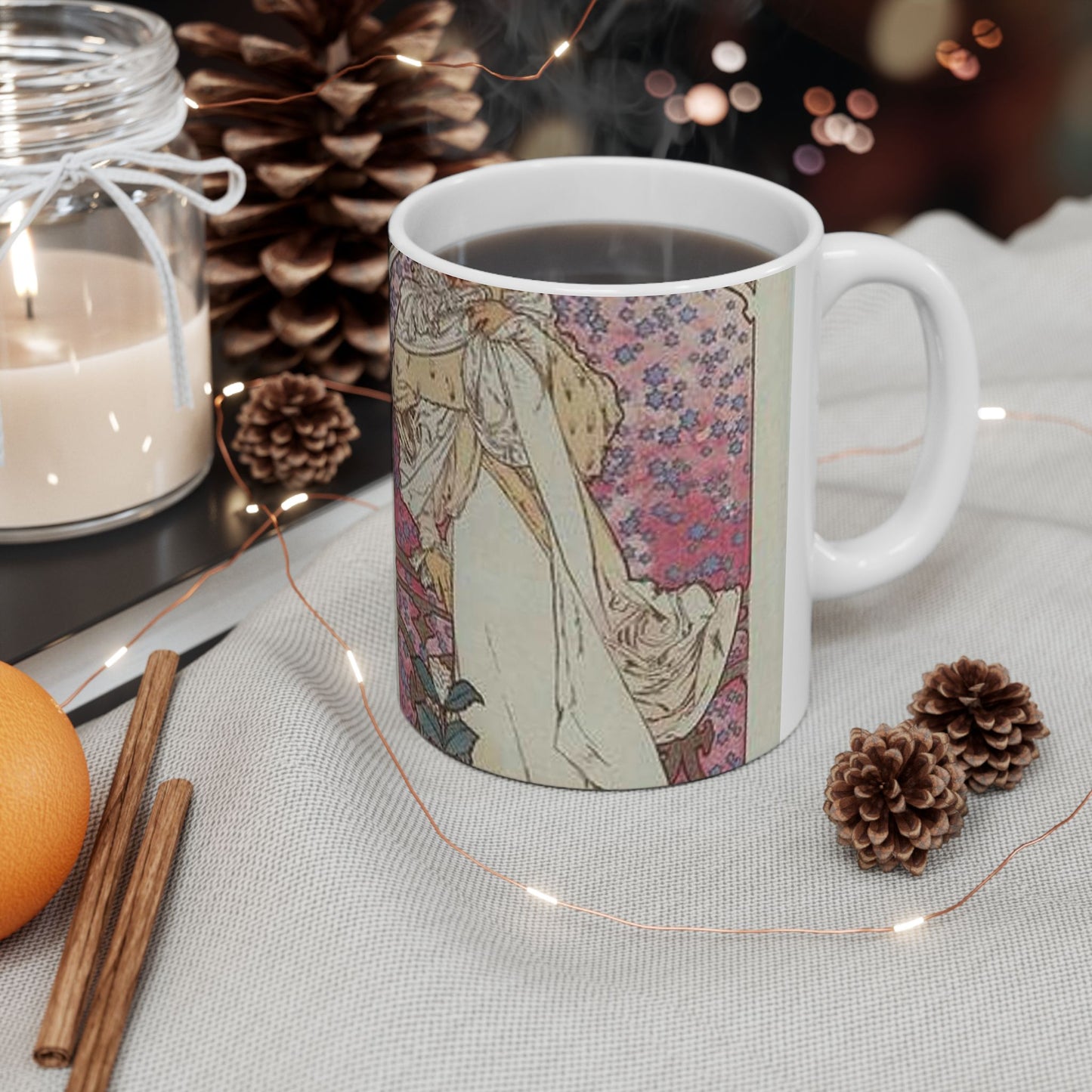 Affiche pour le Théâtre de la Renaissance, "la Dame aux Camélias". Beautiful Novelty Ceramic Coffee Mug 11oz