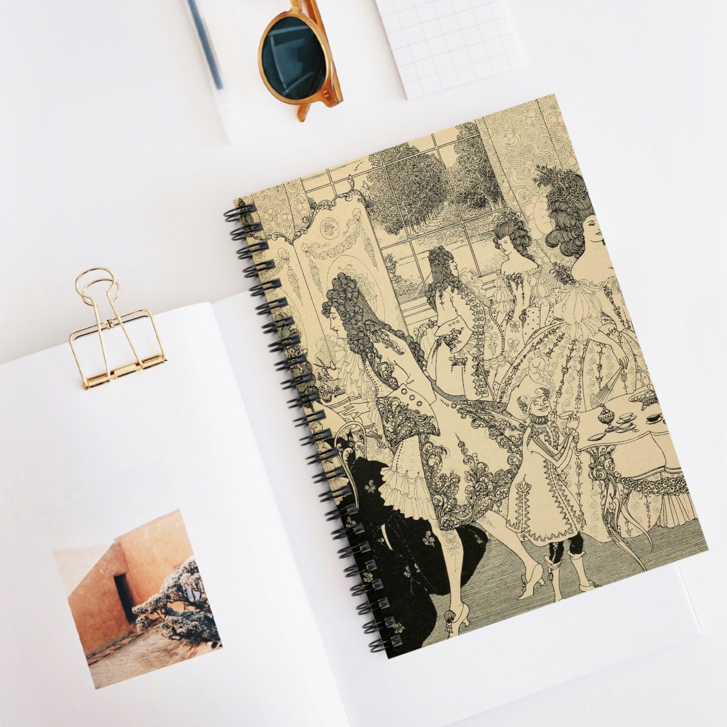 The rape of the lock - an heroi-comical poem in five cantos (1896) (14800330313) Spiral Bound Ruled Notebook with Printed Cover