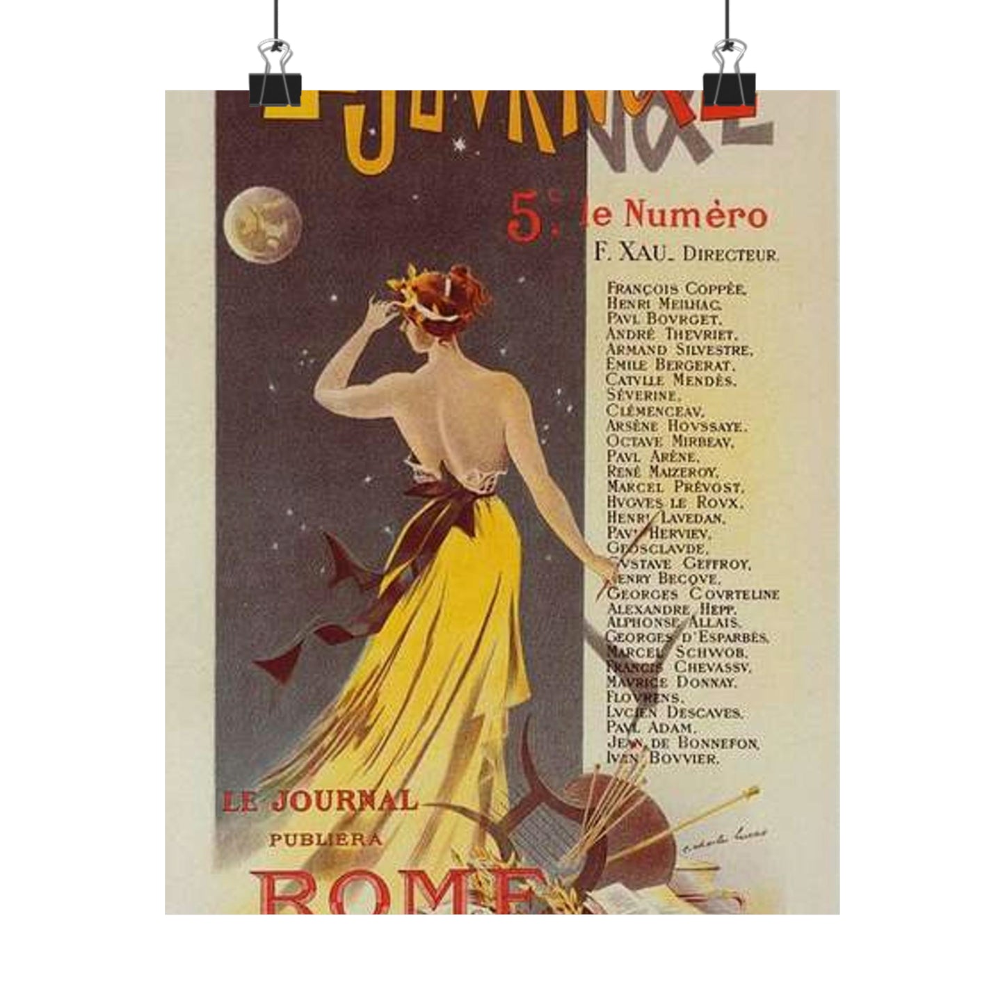 Affiche pour annoncer la publication de "Rome" dans Le Journal. High Quality Matte Wall Art Poster for Home, Office, Classroom