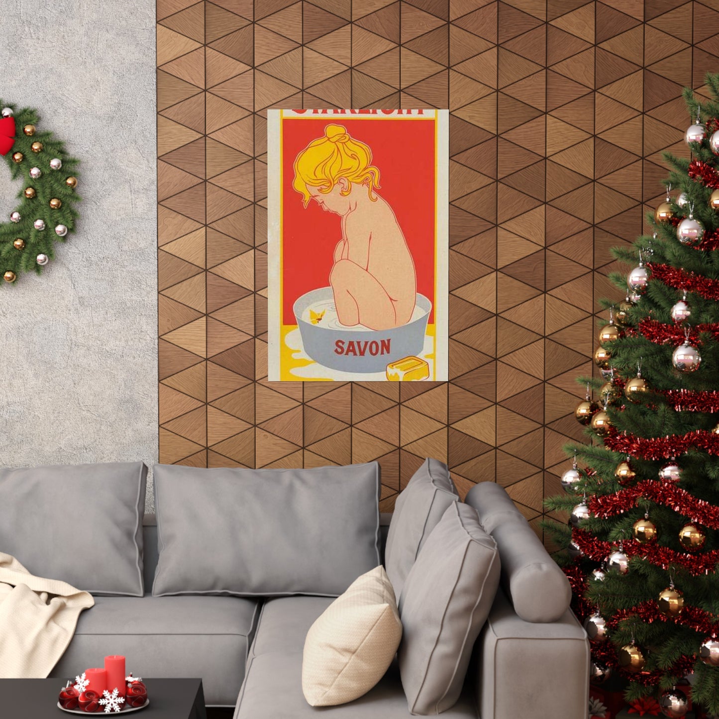 Affiche belge pour le "Savon Starlight". High Quality Matte Wall Art Poster for Home, Office, Classroom