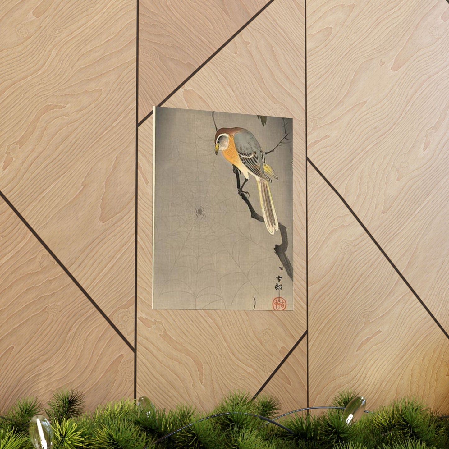 Koson - the-spiderweb, Ohara Koson High Quality Matte Wall Art Poster for Home, Office, Classroom