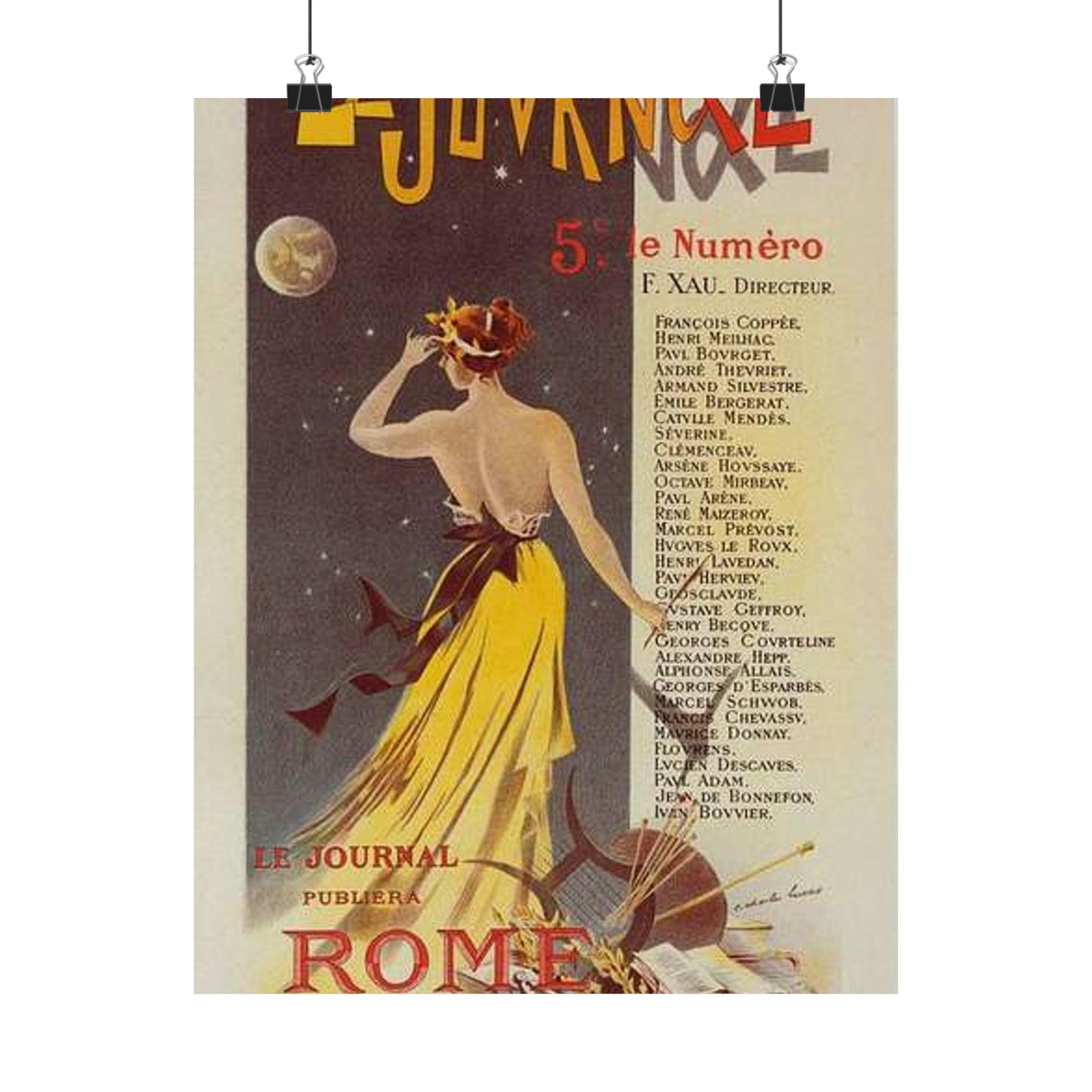 Affiche pour annoncer la publication de "Rome" dans Le Journal. High Quality Matte Wall Art Poster for Home, Office, Classroom