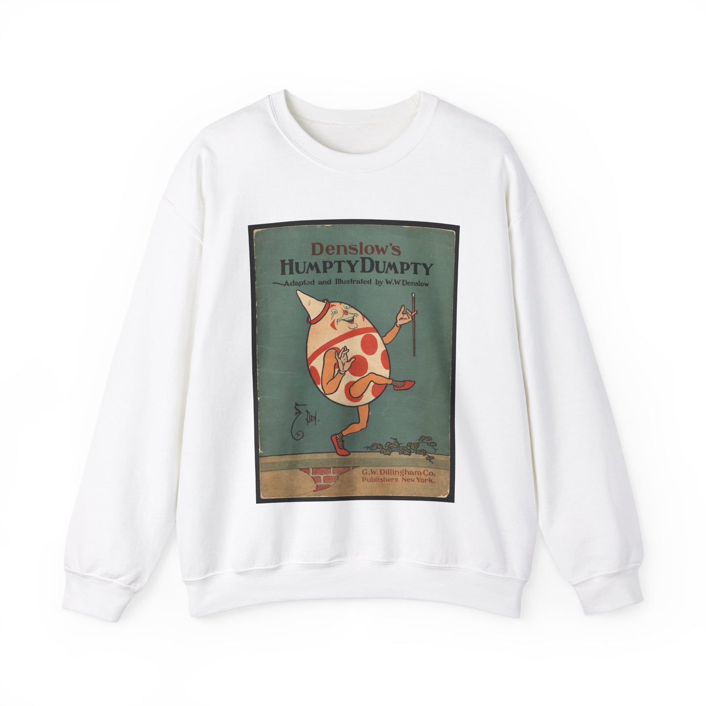 Denslow's Humpty Dumpty - Rare book, public domain, Library of Congress scan White Heavy Blend Adult Crew Neck SweatShirt