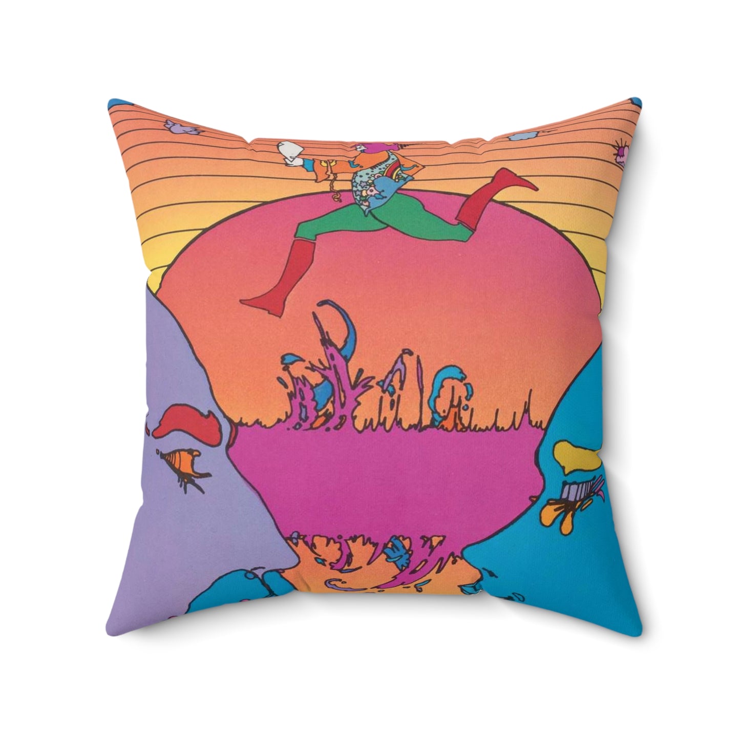 U.S.I.A. United States Information Agency Decorative Accent Square Pillow