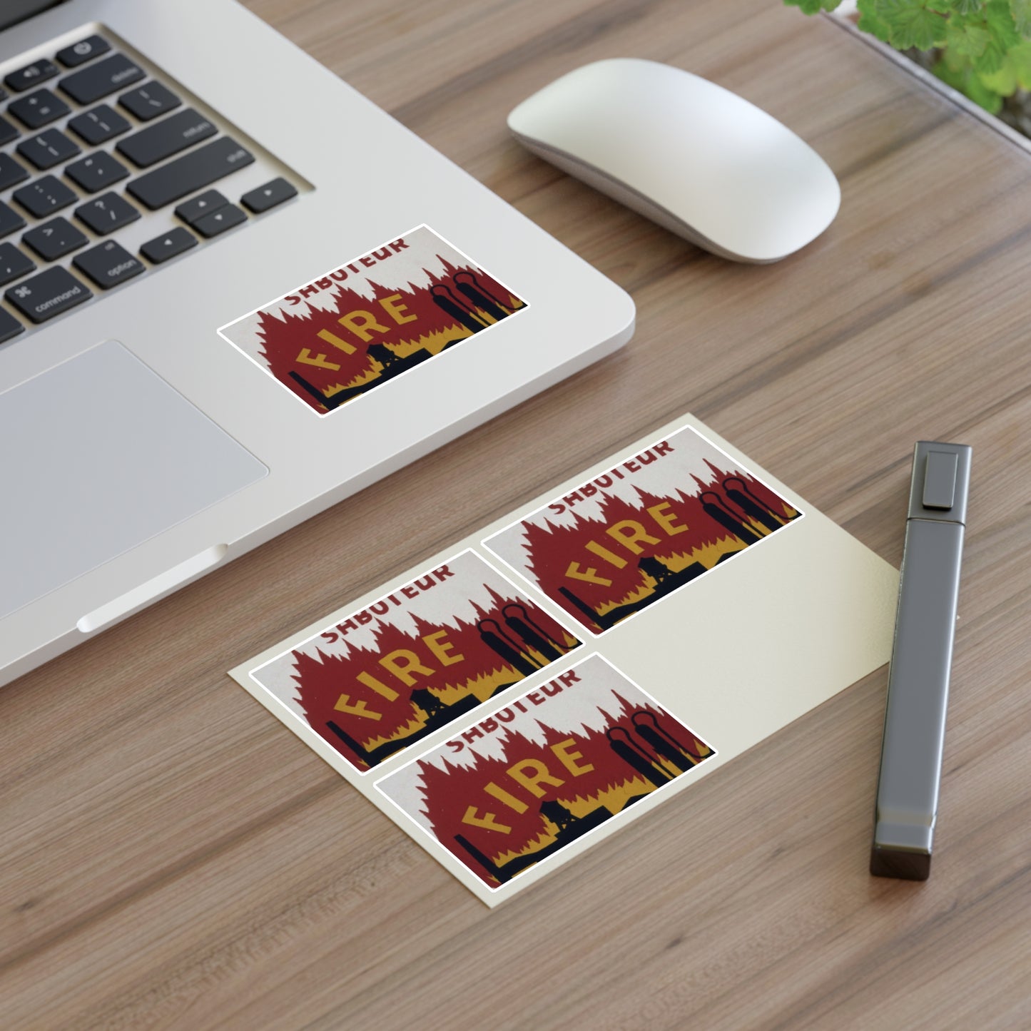Be on the alert^ for the world's greatest saboteur. Fire. Watch for fire hazards^ - NARA - 535248 Laminated UV Protective Vinyl Stickers