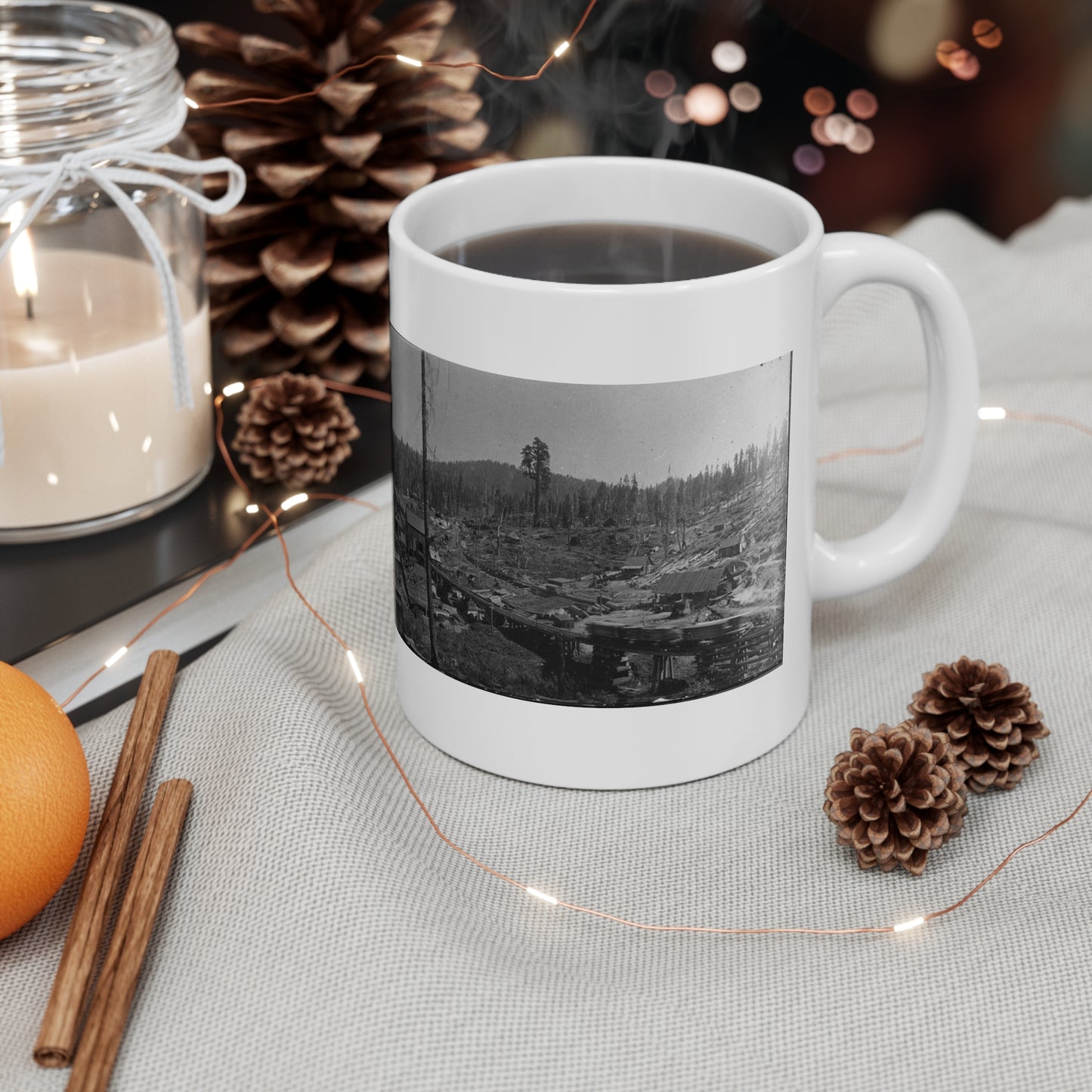 Converse Basin, Logging, Converse Basin Mill. Beautiful Novelty Ceramic Coffee Mug 11oz