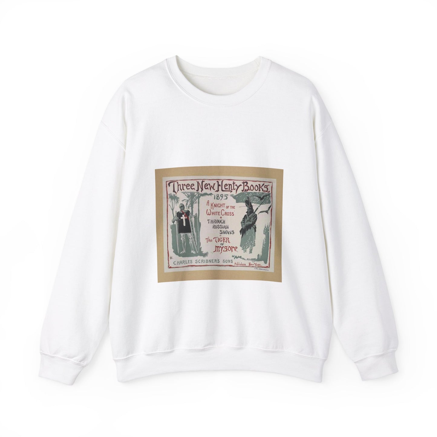 Three new Henty books., Art Nouveau Poster White Heavy Blend Adult Crew Neck SweatShirt