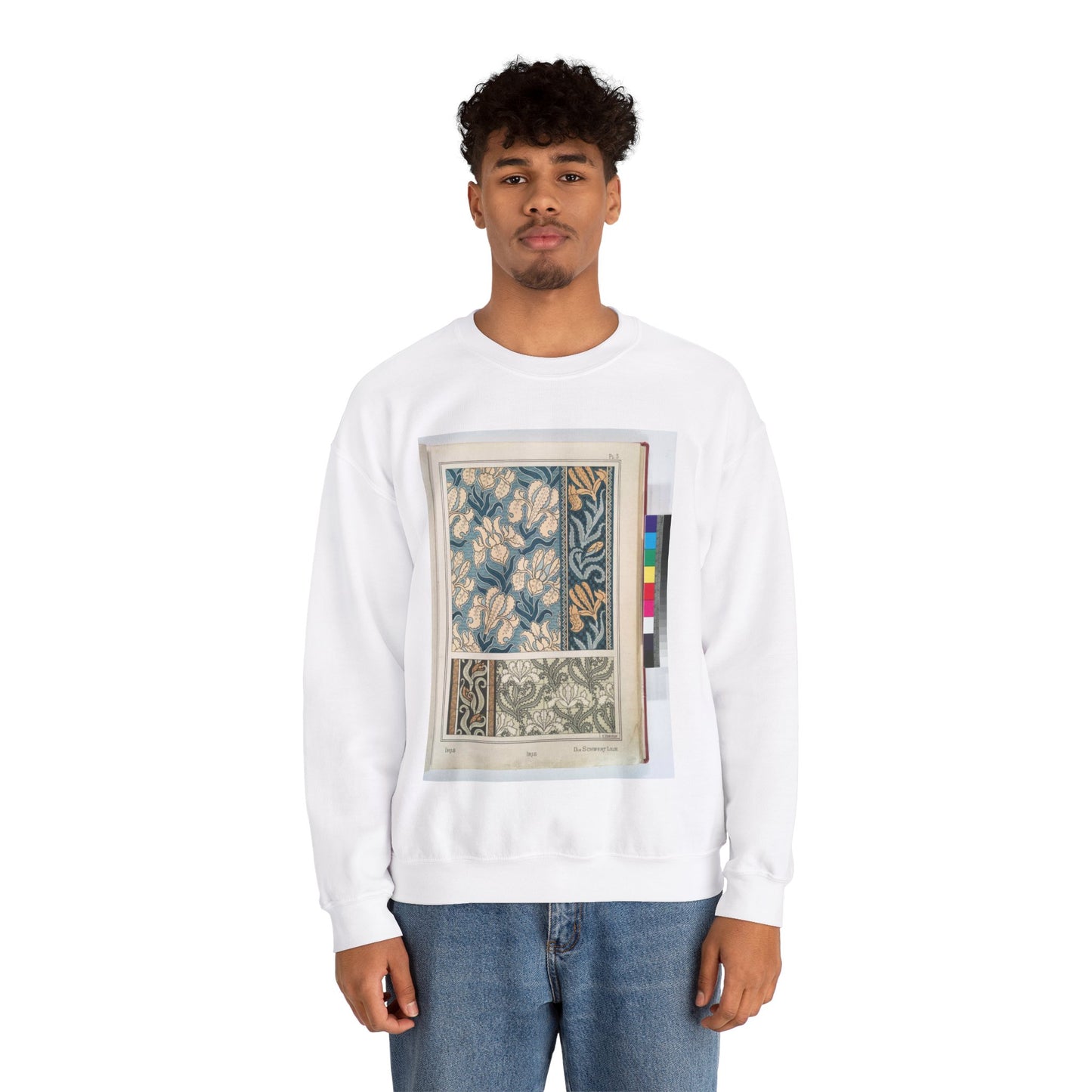 Iris, E. Hervegh. Eugene Grasset, compiler White Heavy Blend Adult Crew Neck SweatShirt