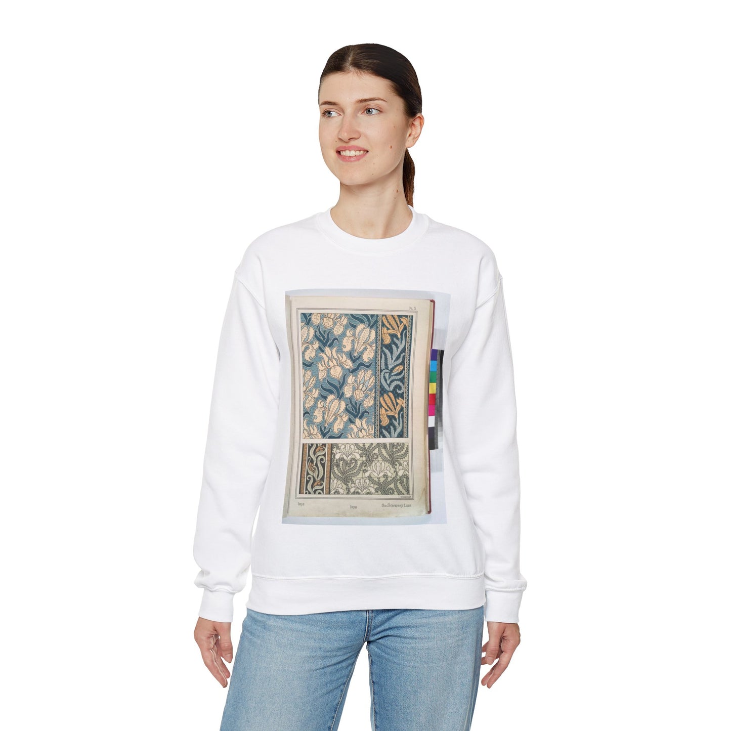 Iris, E. Hervegh. Eugene Grasset, compiler White Heavy Blend Adult Crew Neck SweatShirt