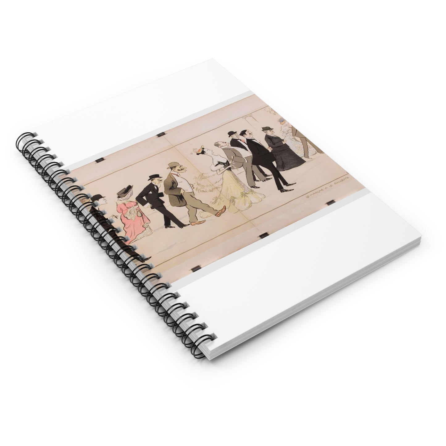 Sem - Album Monte Carlo : La Marche à la Roulette-Atrium Spiral Bound Ruled Notebook with Printed Cover