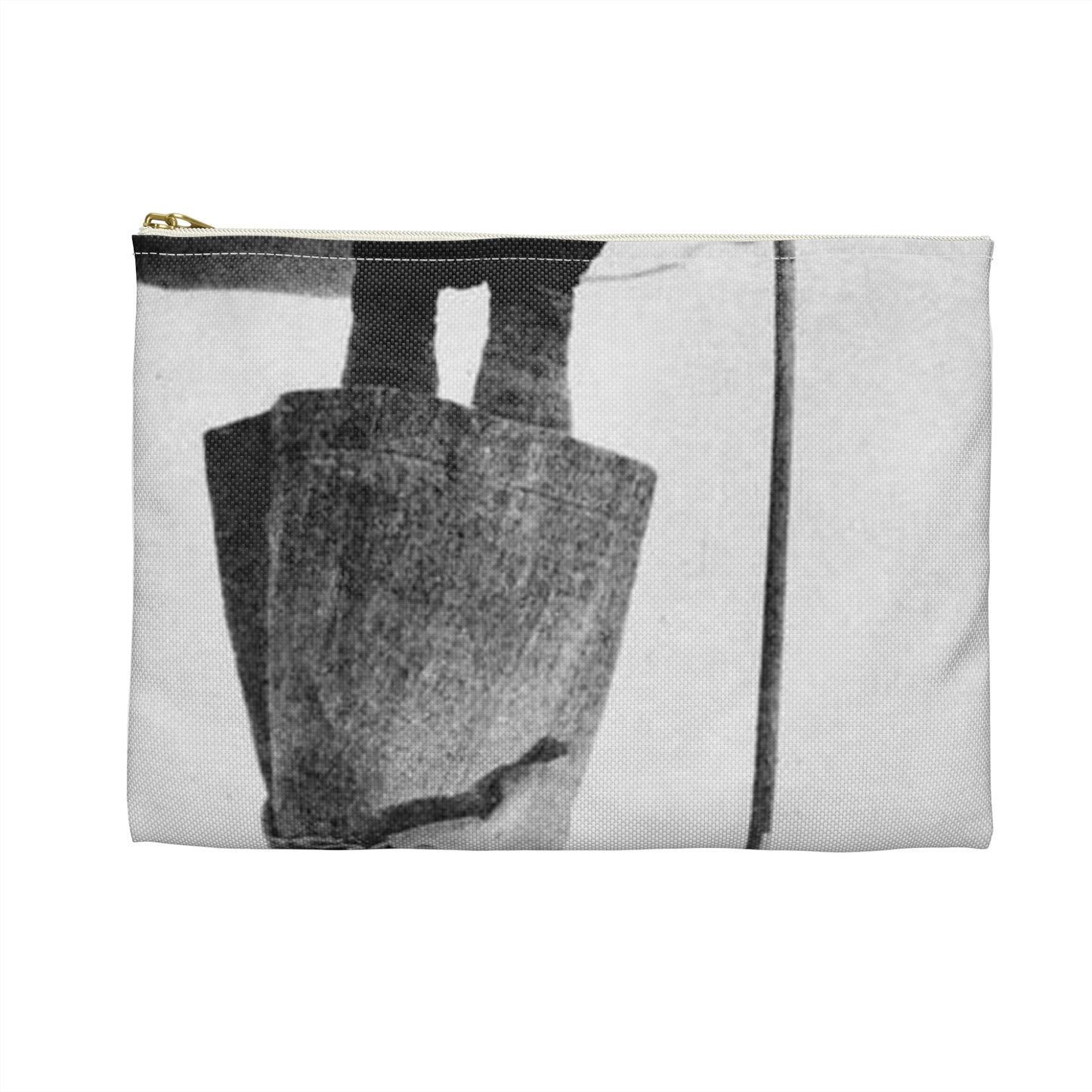 FannyBullockWorkmanVotesWomen - A woman standing in the snow holding a sign Large Organizer Pouch with Black Zipper
