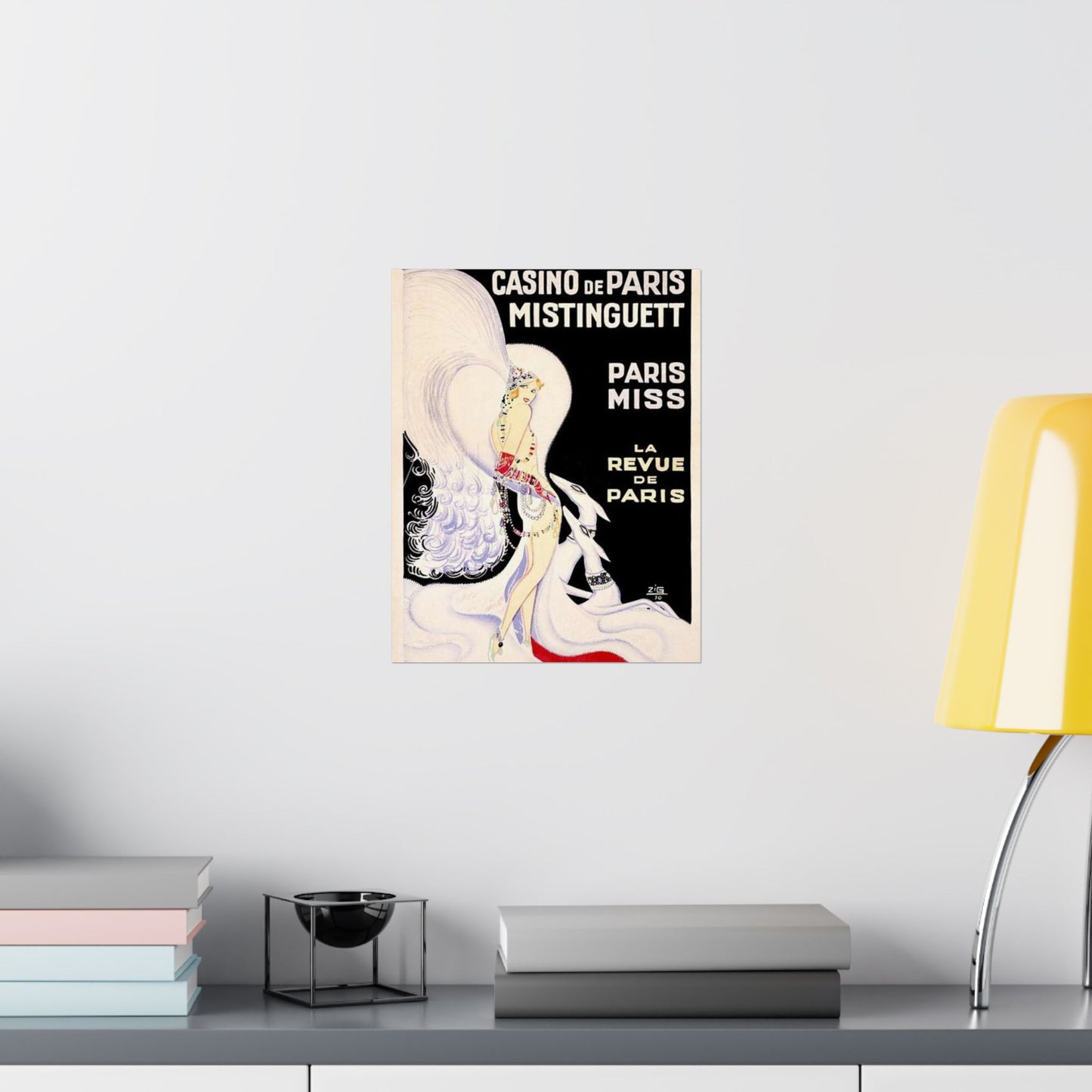 Louis Gaudin - La Revue de Paris 1930 High Quality Matte Wall Art Poster for Home, Office, Classroom