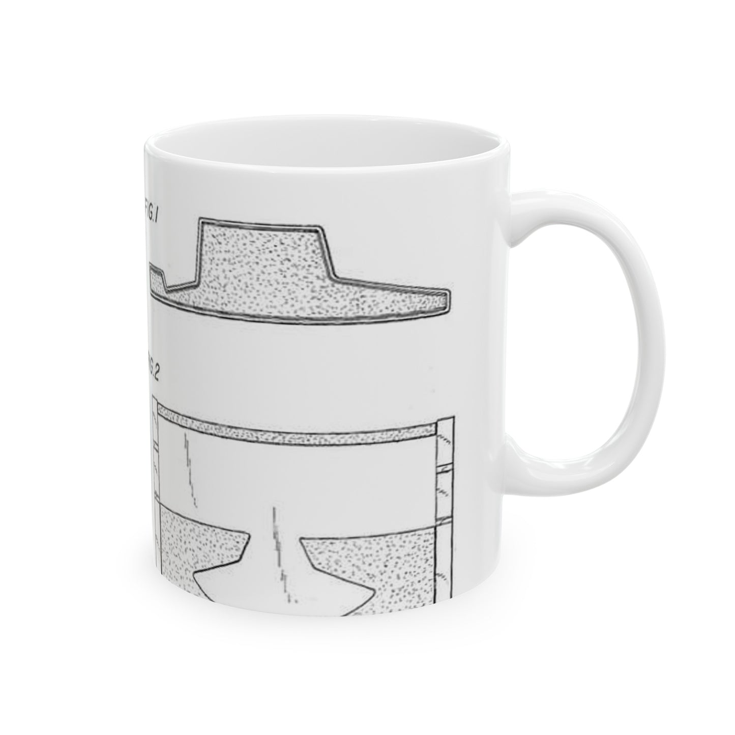 Patent drawing - Olympia-Traveller - . Public domain image Beautiful Novelty Ceramic Coffee Mug 11oz
