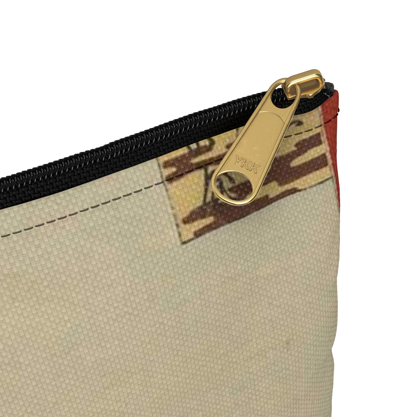 Gajō icchō, Ando Hiroshige - Public domain portrait drawing Large Organizer Pouch with Black Zipper
