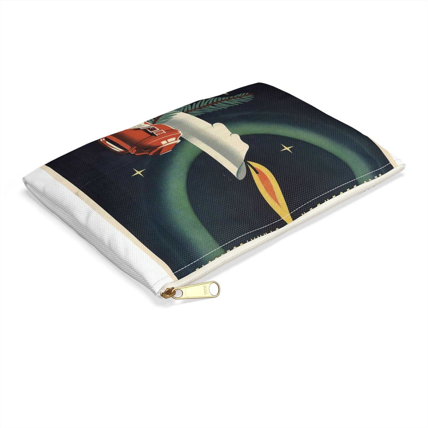 Poster Winterhulp Nederland collecte 22 en 23 december Large Organizer Pouch with Black Zipper