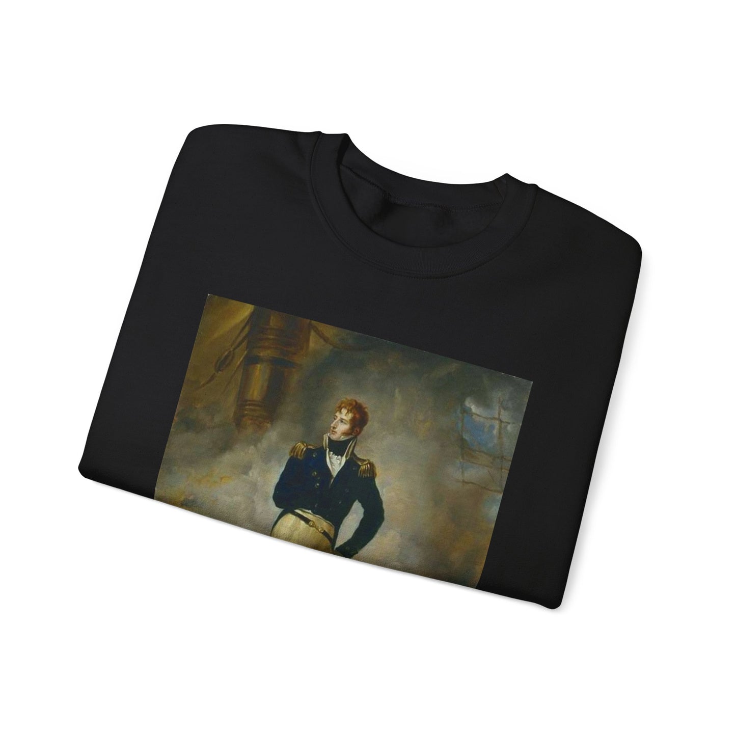 Lord Cochrane 1807 - Public domain painting Black Heavy Blend Adult Crew Neck SweatShirt
