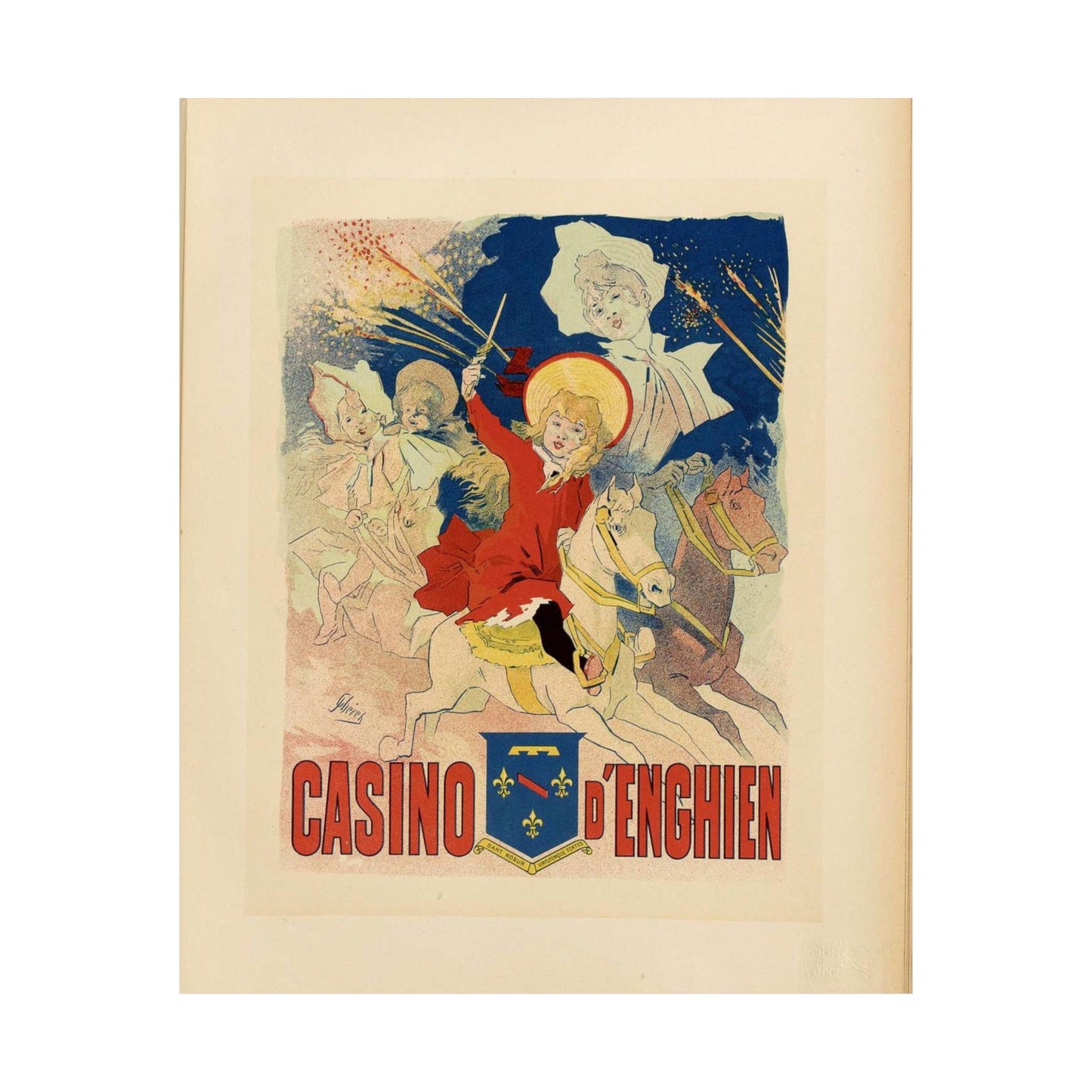 Maîtres de l'affiche V 3 - Pl 129 - Jules Chéret High Quality Matte Wall Art Poster for Home, Office, Classroom