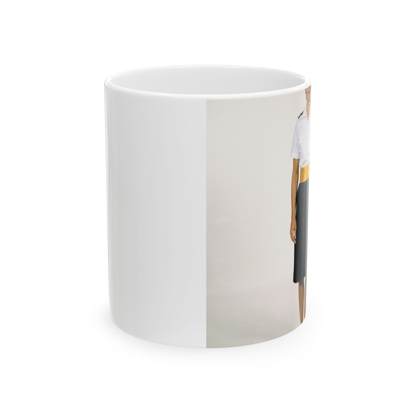 Uniform: Tropical dinner dress blue, female Navy officers Beautiful Novelty Ceramic Coffee Mug 11oz