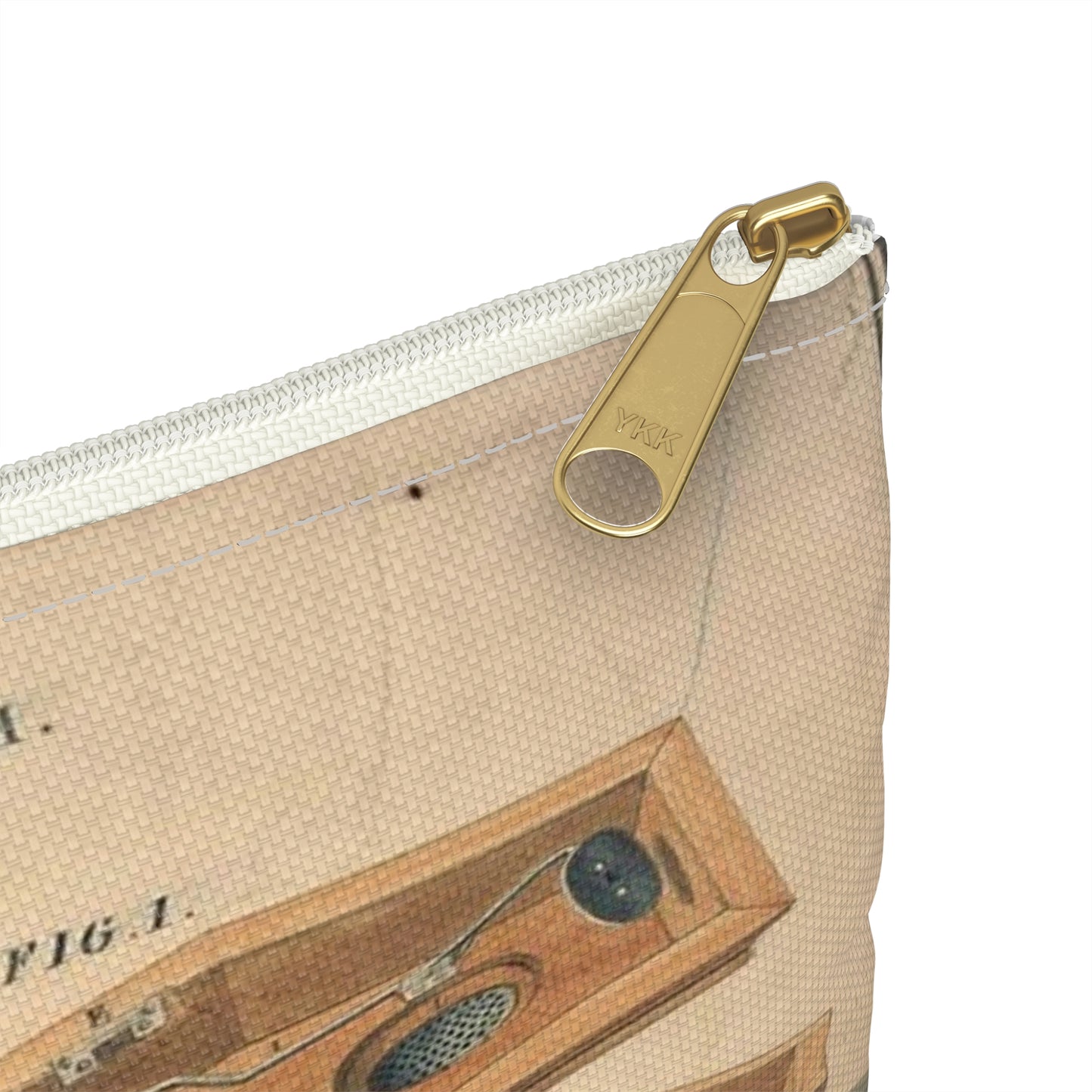 Patent drawing - Drawing for a Life - Preserving Coffin Public domain image Large Organizer Pouch with Black Zipper