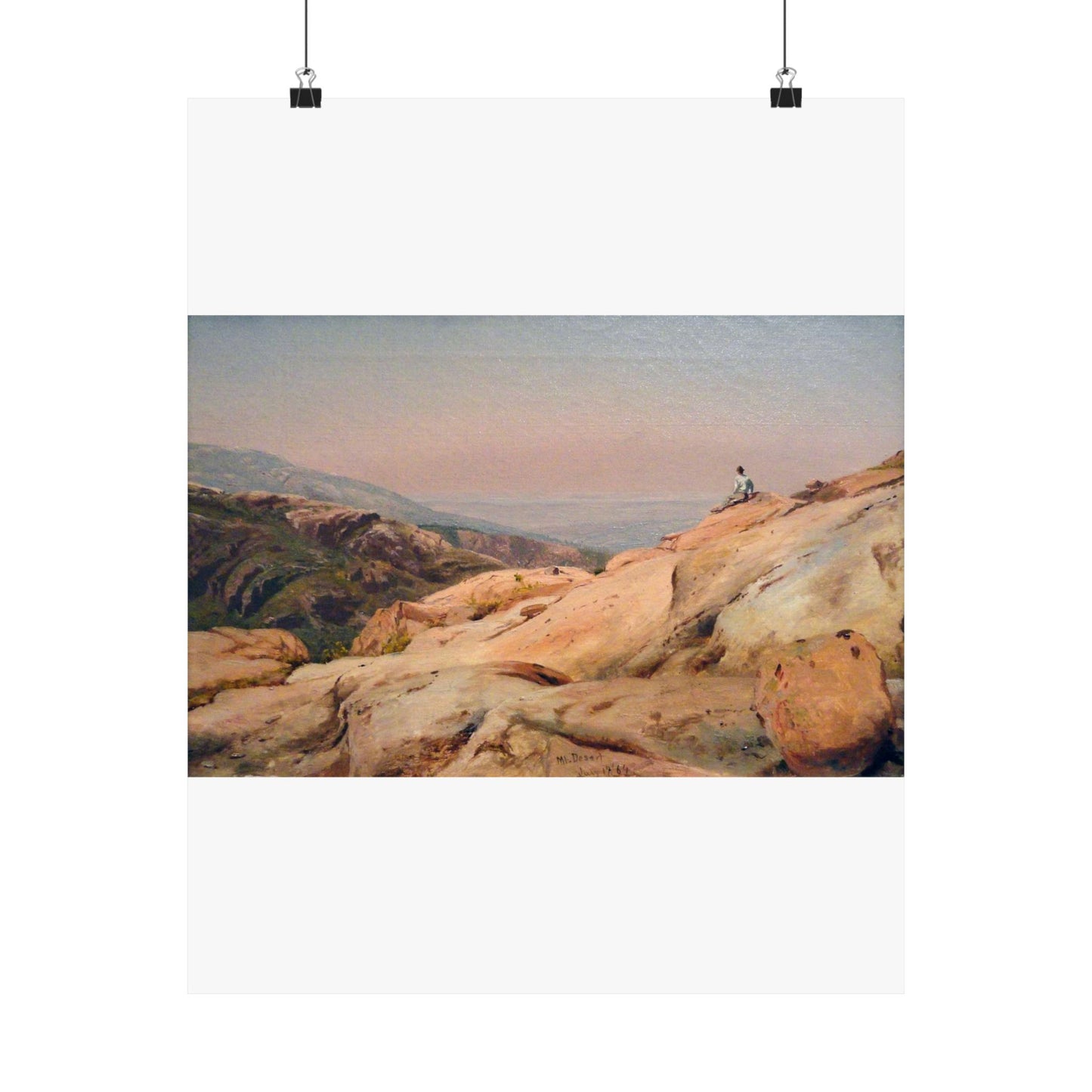 Mount Desert Island, Maine, by Jervis McEntee, 1864, oil on canvas - National Gallery of Art, Washington - DSC00124 High Quality Matte Wall Art Poster for Home, Office, Classroom