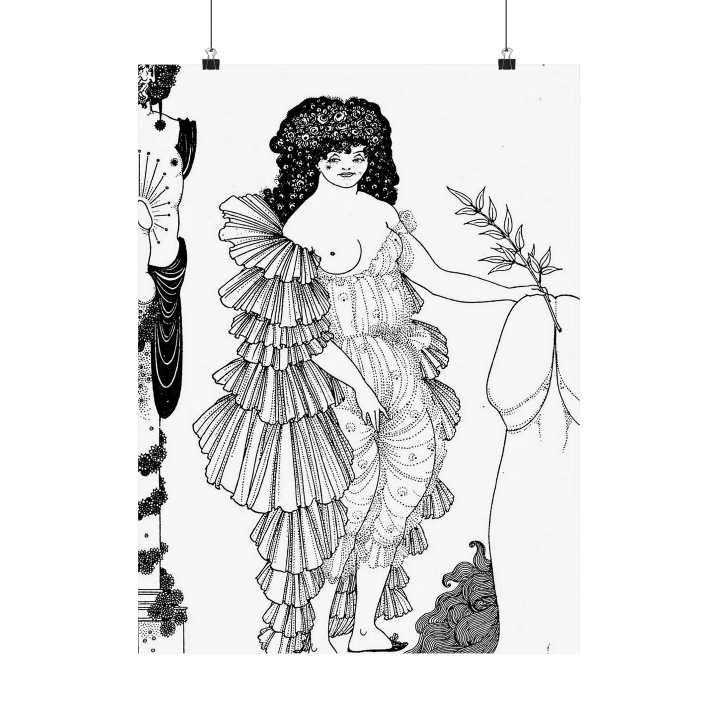 Lysistrata - Public domain botanical illustration High Quality Matte Wall Art Poster for Home, Office, Classroom