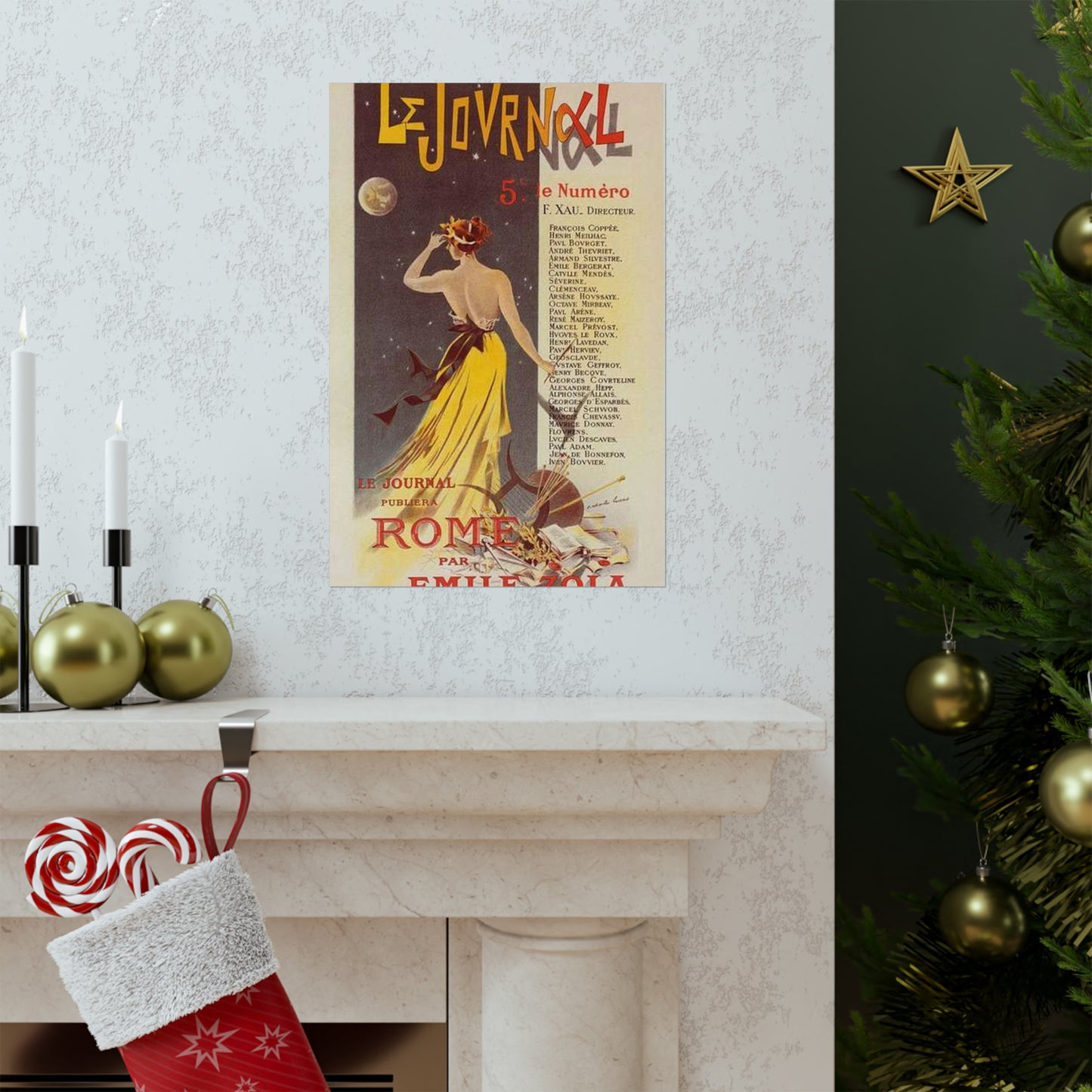 Affiche pour annoncer la publication de "Rome" dans Le Journal. High Quality Matte Wall Art Poster for Home, Office, Classroom
