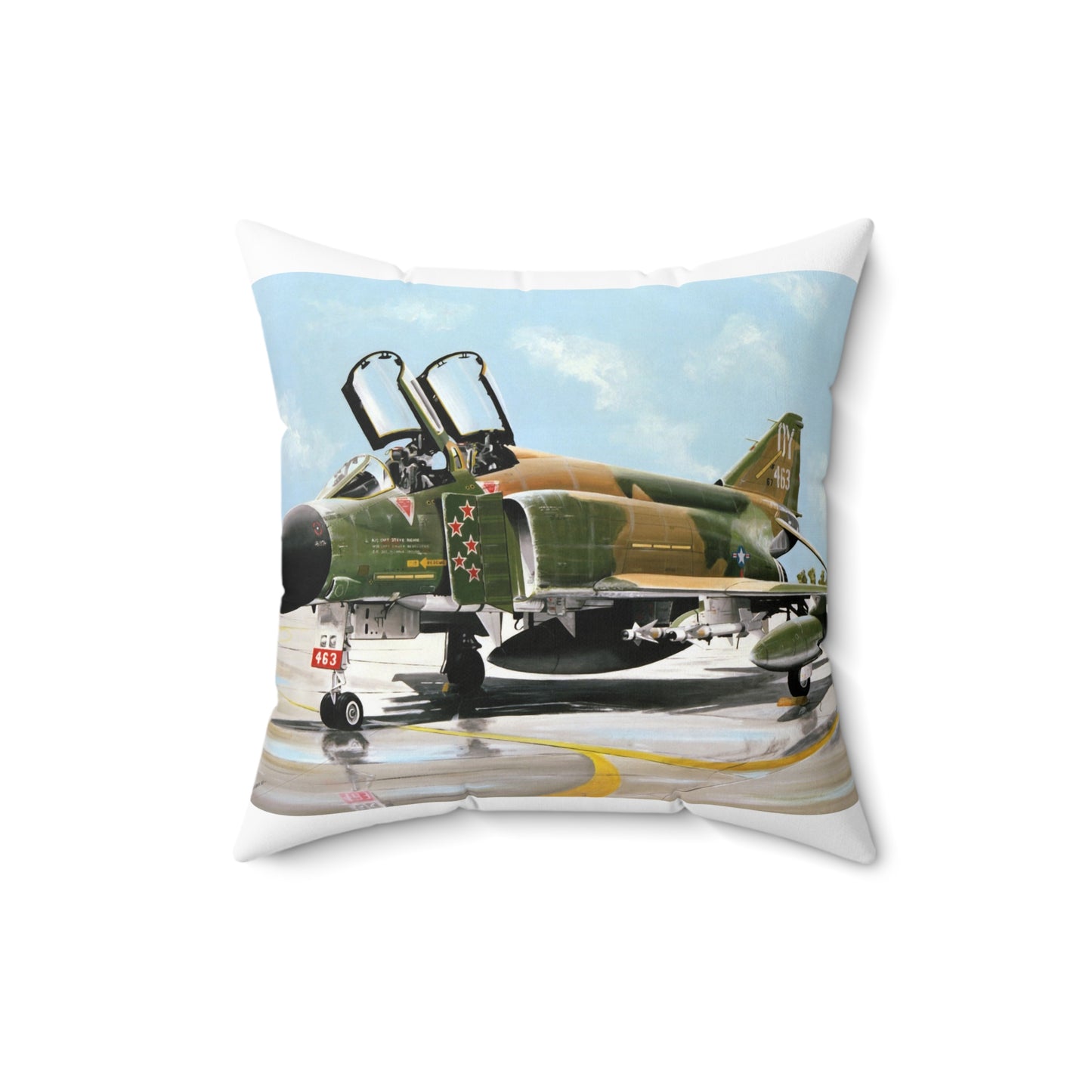 Artwork: "Splash Five" Artist: Paul Jones Decorative Accent Square Pillow