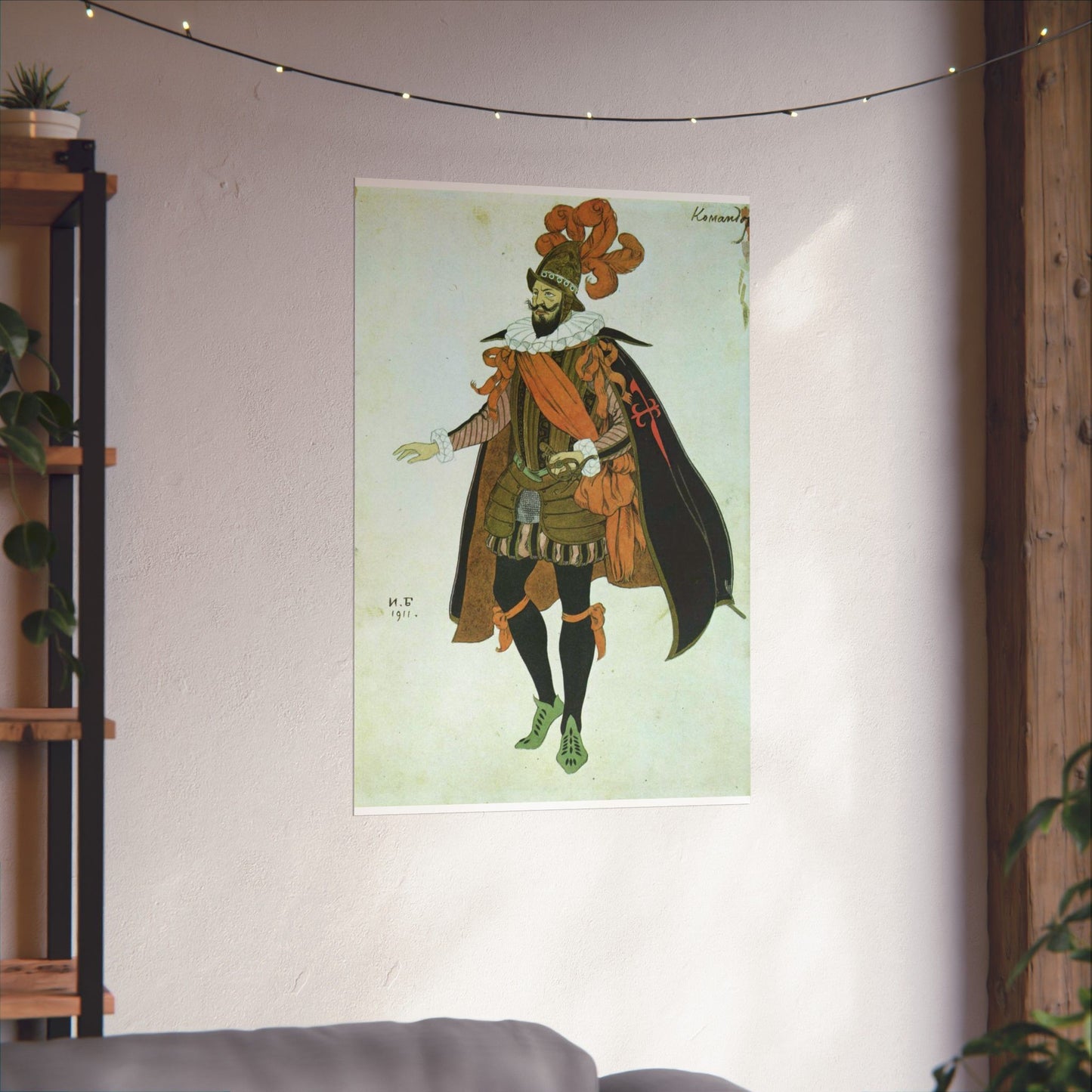 Bilibin Comandor - Art nouveau public domain image High Quality Matte Wall Art Poster for Home, Office, Classroom