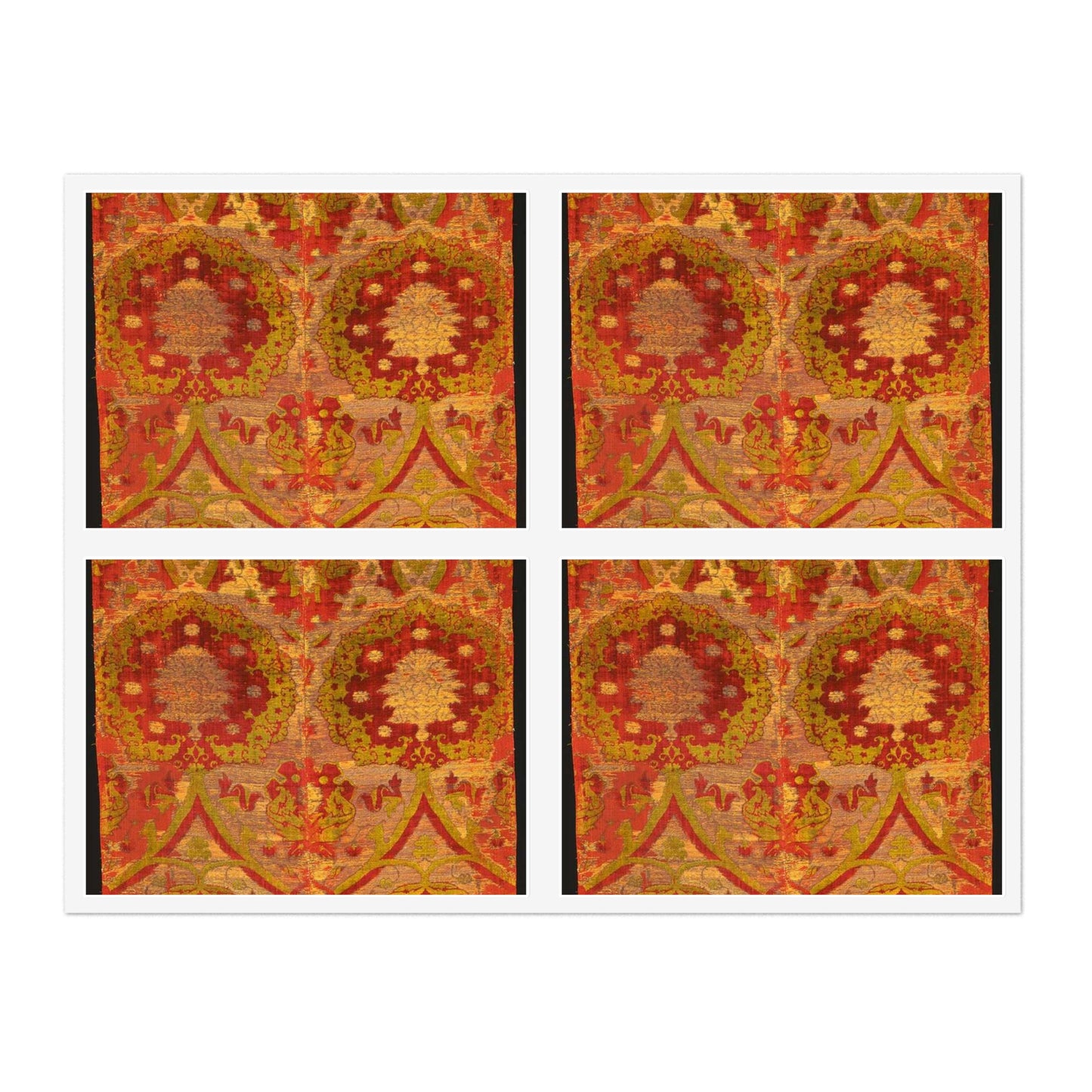 Photo of Chasuble Back, weaving velvet - Public domain dedication Laminated UV Protective Vinyl Stickers