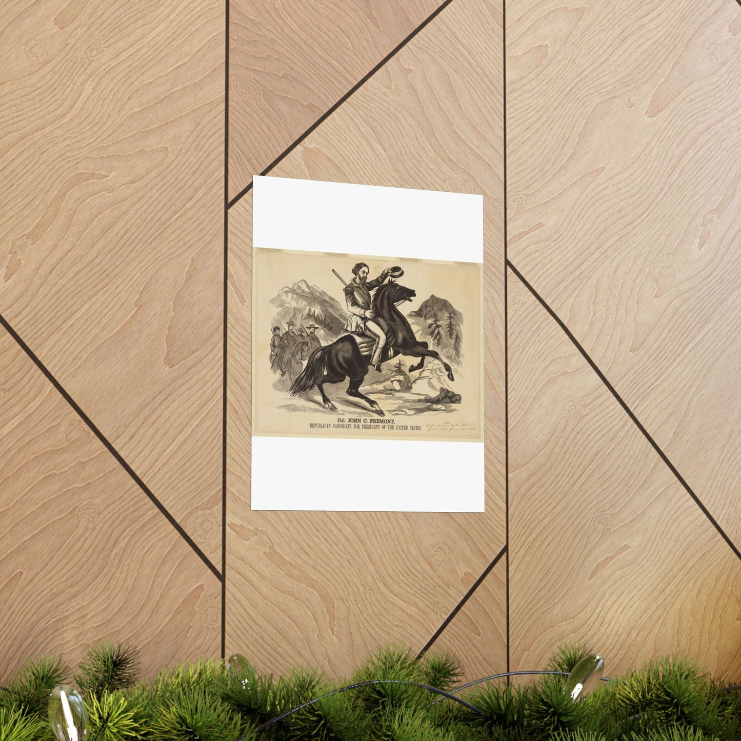 Col. John C. Fremont, Republican candidate for the President of the United States High Quality Matte Wall Art Poster for Home, Office, Classroom