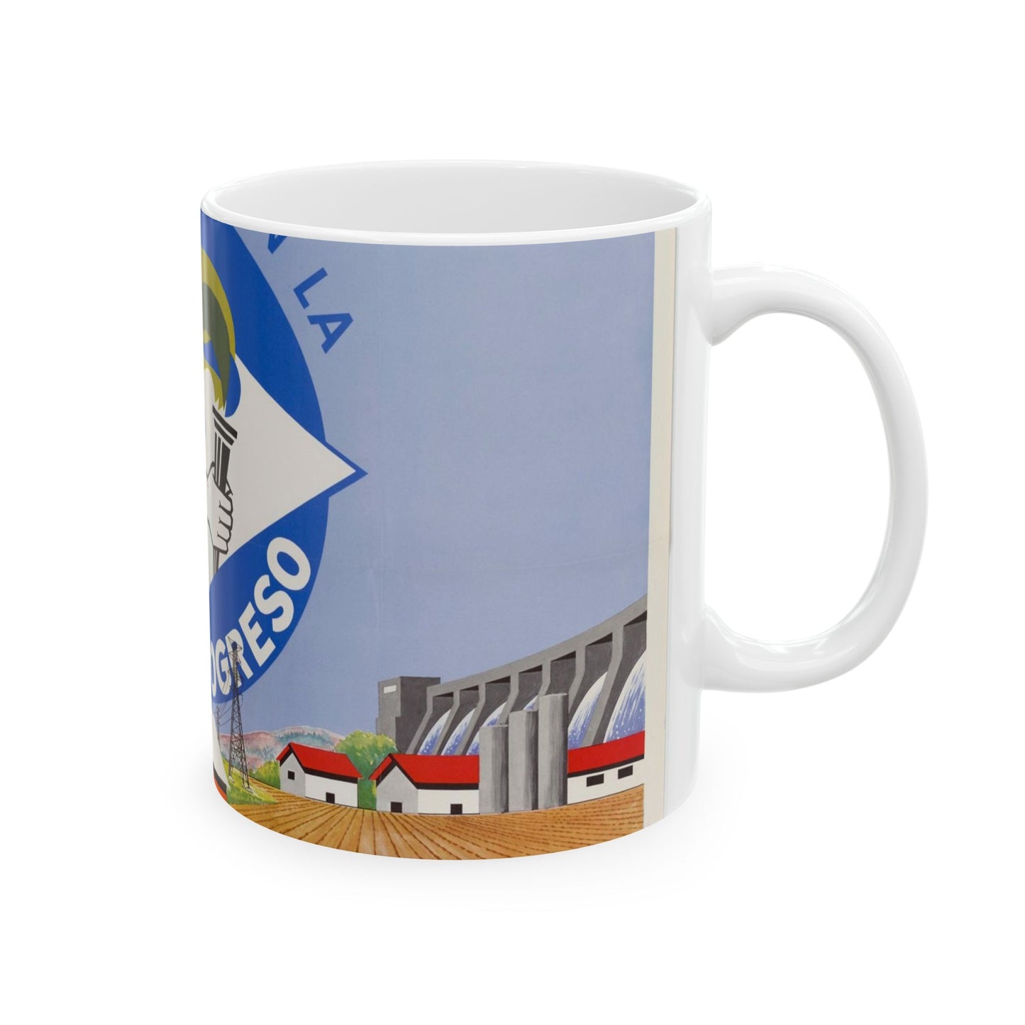 Alliance Posters, Cold War American Propaganda poster Beautiful Novelty Ceramic Coffee Mug 11oz