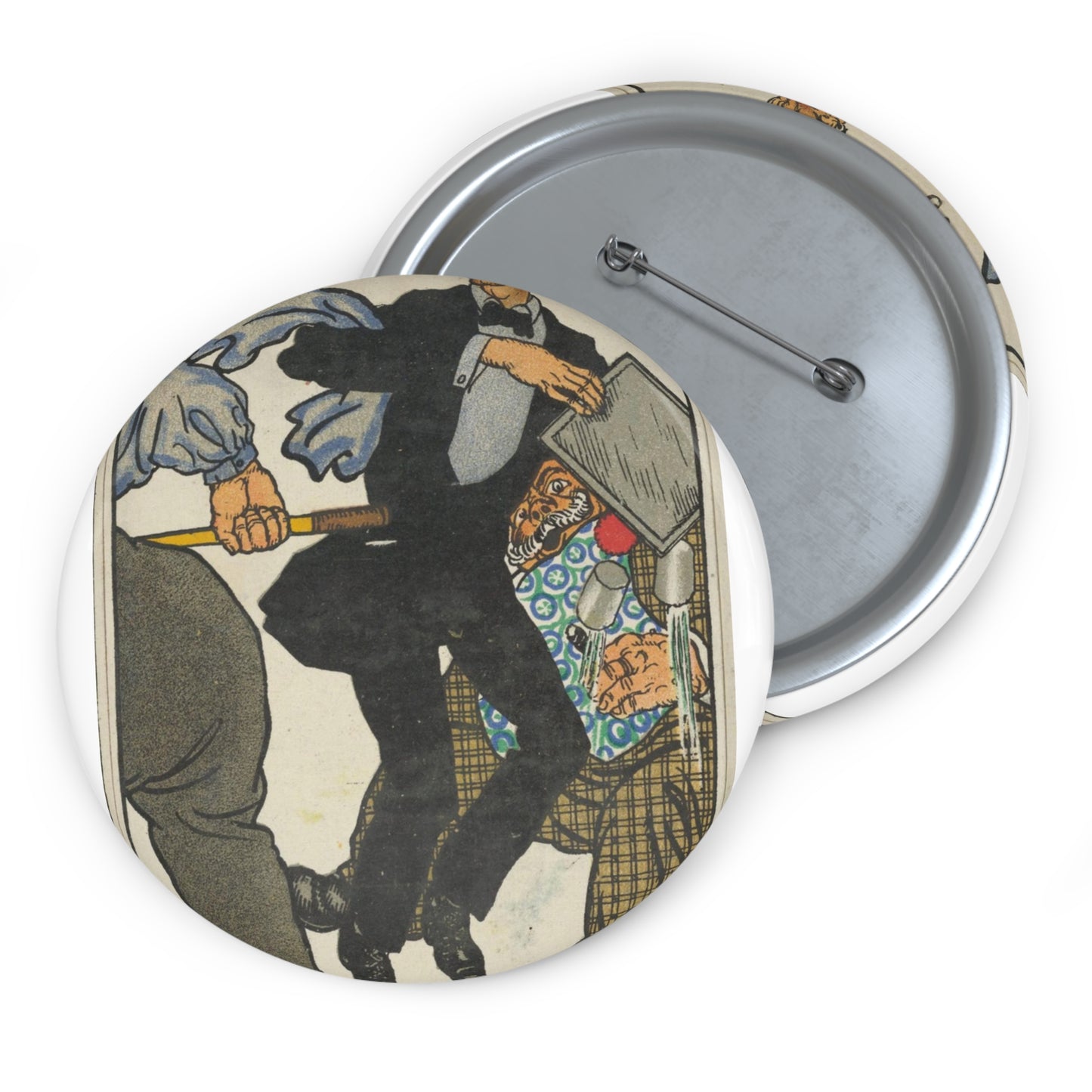 Viennese Café: Carambole (Wiener Café: Carabol) Pin Buttons with Crisp Design