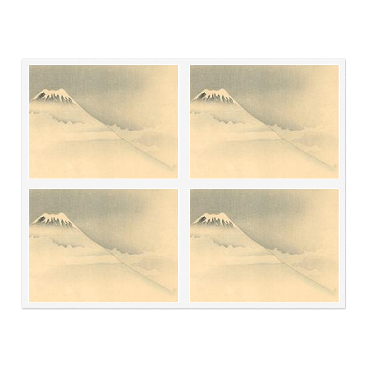 Koson - mount-fuji, Ohara Koson Laminated UV Protective Vinyl Stickers
